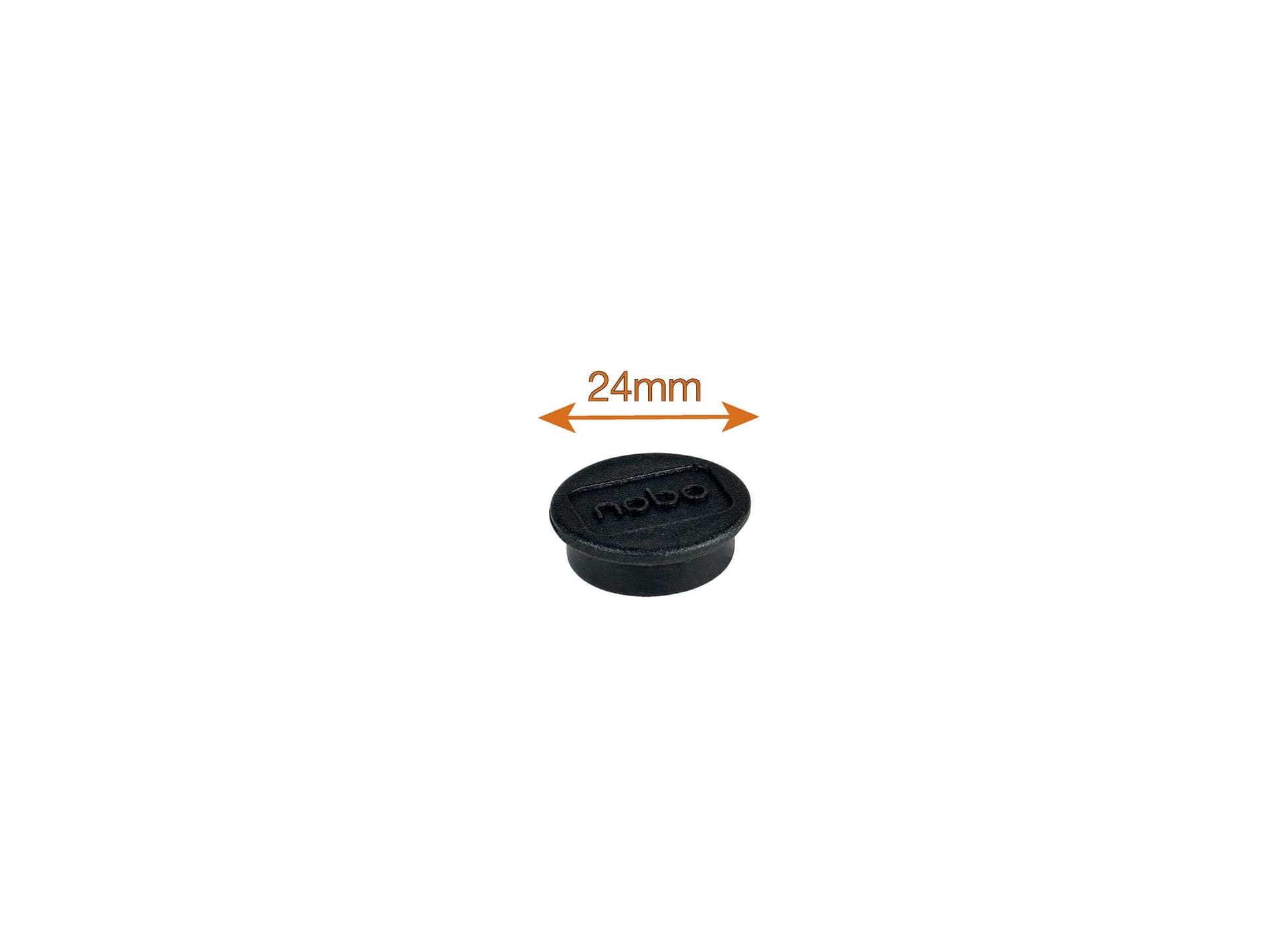 Magneet Nobo 24mm zwart 10 stuks 4