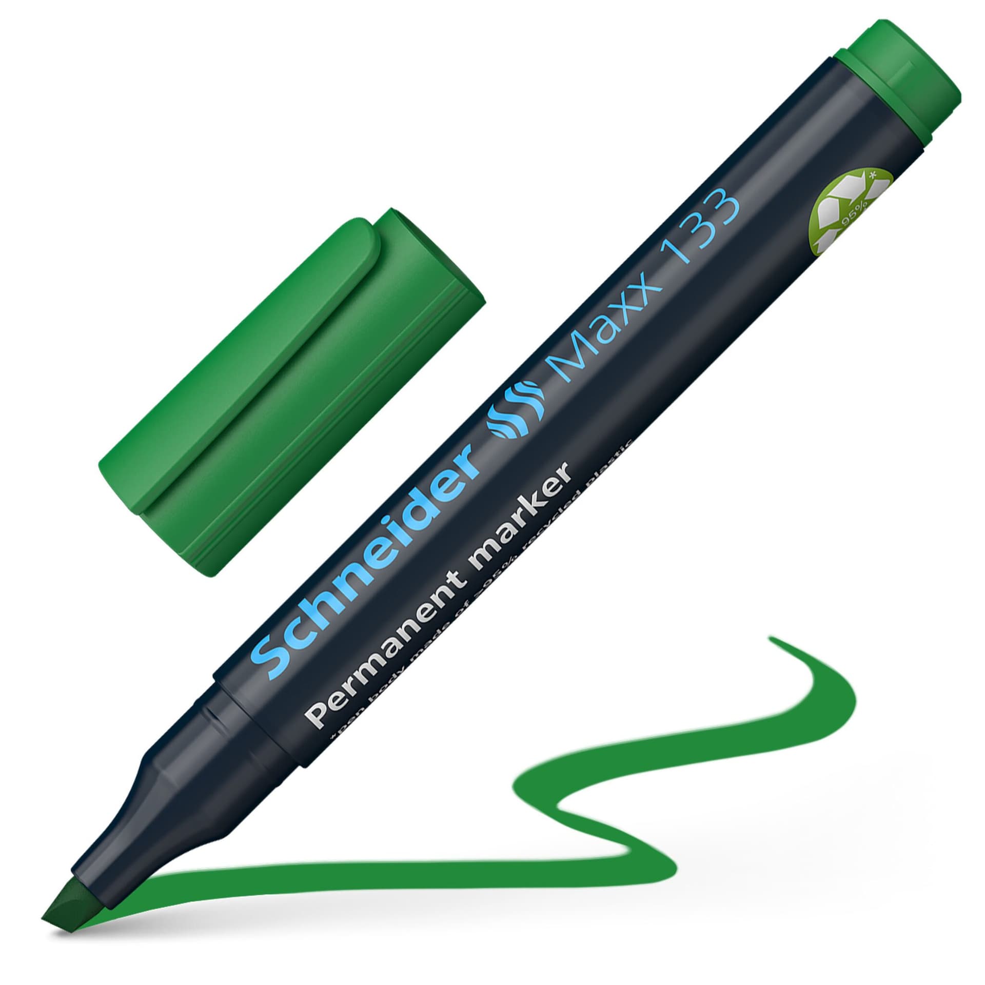 Permanent marker Schneider Maxx 133 schuin 1-4mm assorti 4 stuks 3