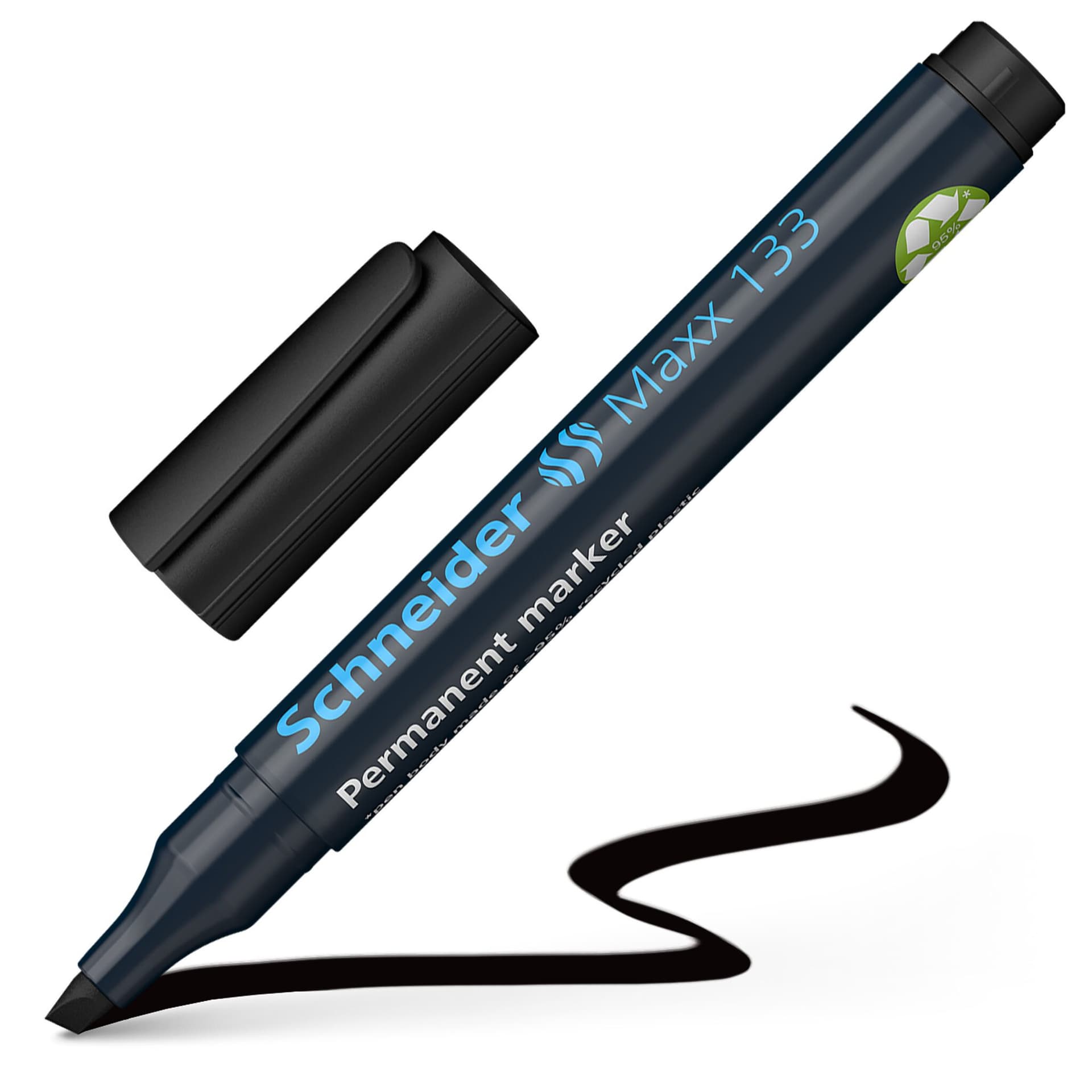 Permanent marker Schneider Maxx 133 schuin 1-4mm assorti 4 stuks 6