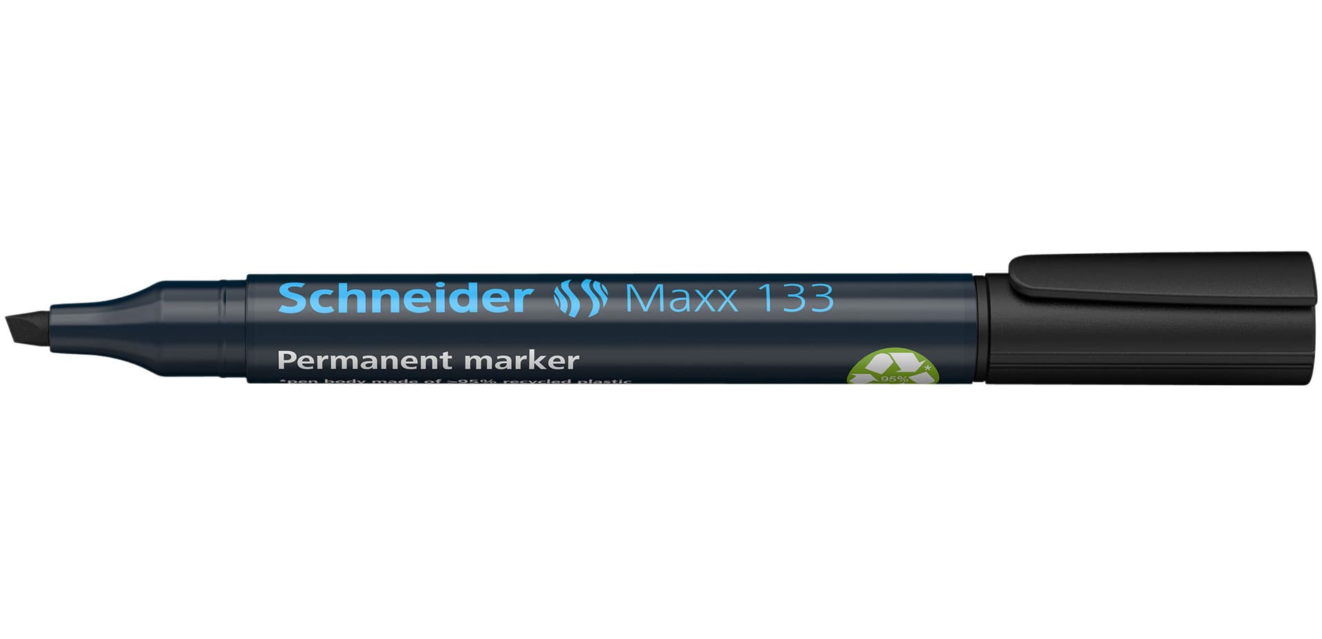 Permanent marker Schneider Maxx 133 schuin 1-4mm zwart 4