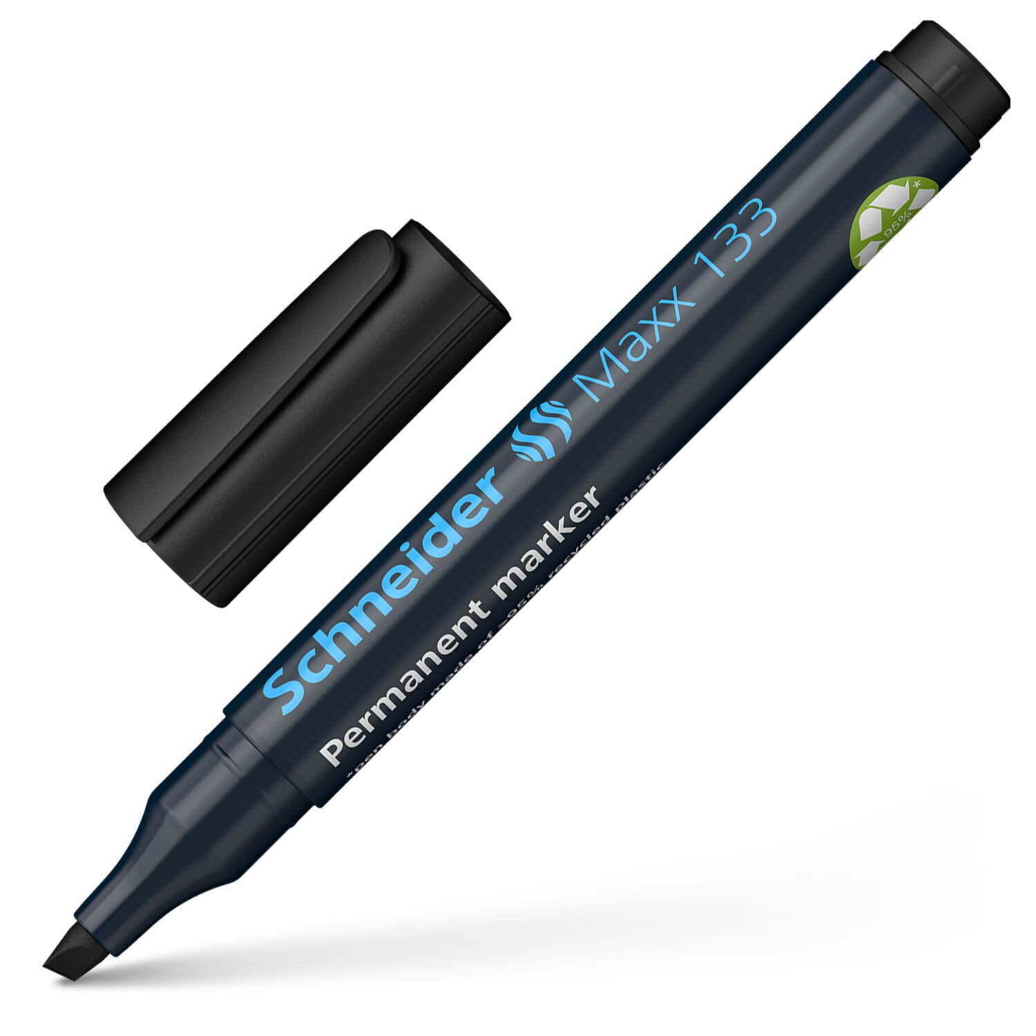 Permanent marker Schneider Maxx 133 schuin 1-4mm zwart 6