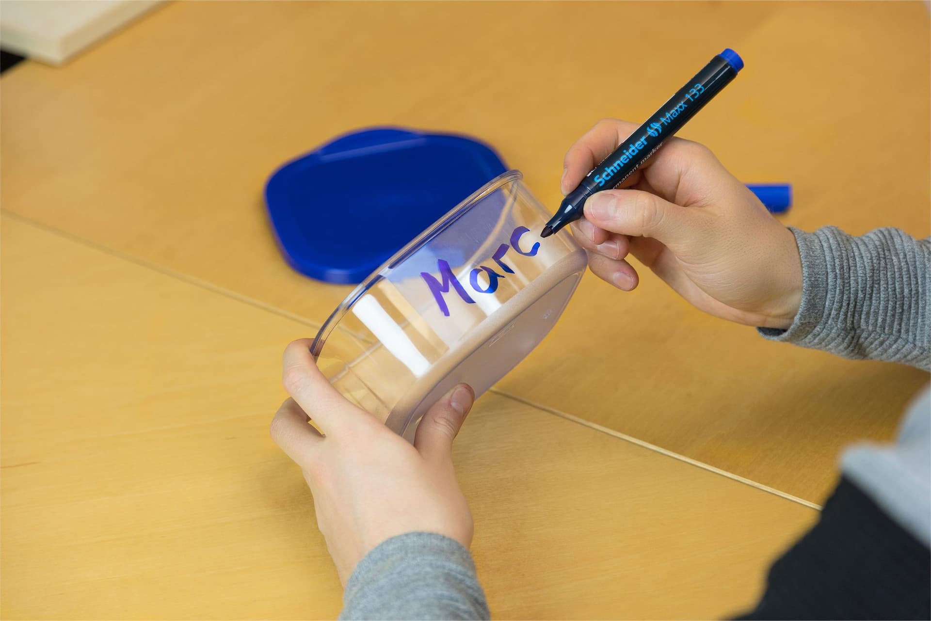 Permanent marker Schneider Maxx 133 schuin 1-4mm blauw 7