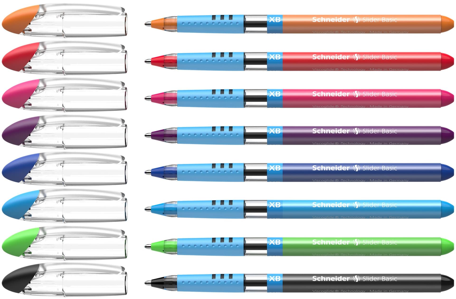 Rollerpen Slider Basic Colours extra breed etui à 8 stuks 2