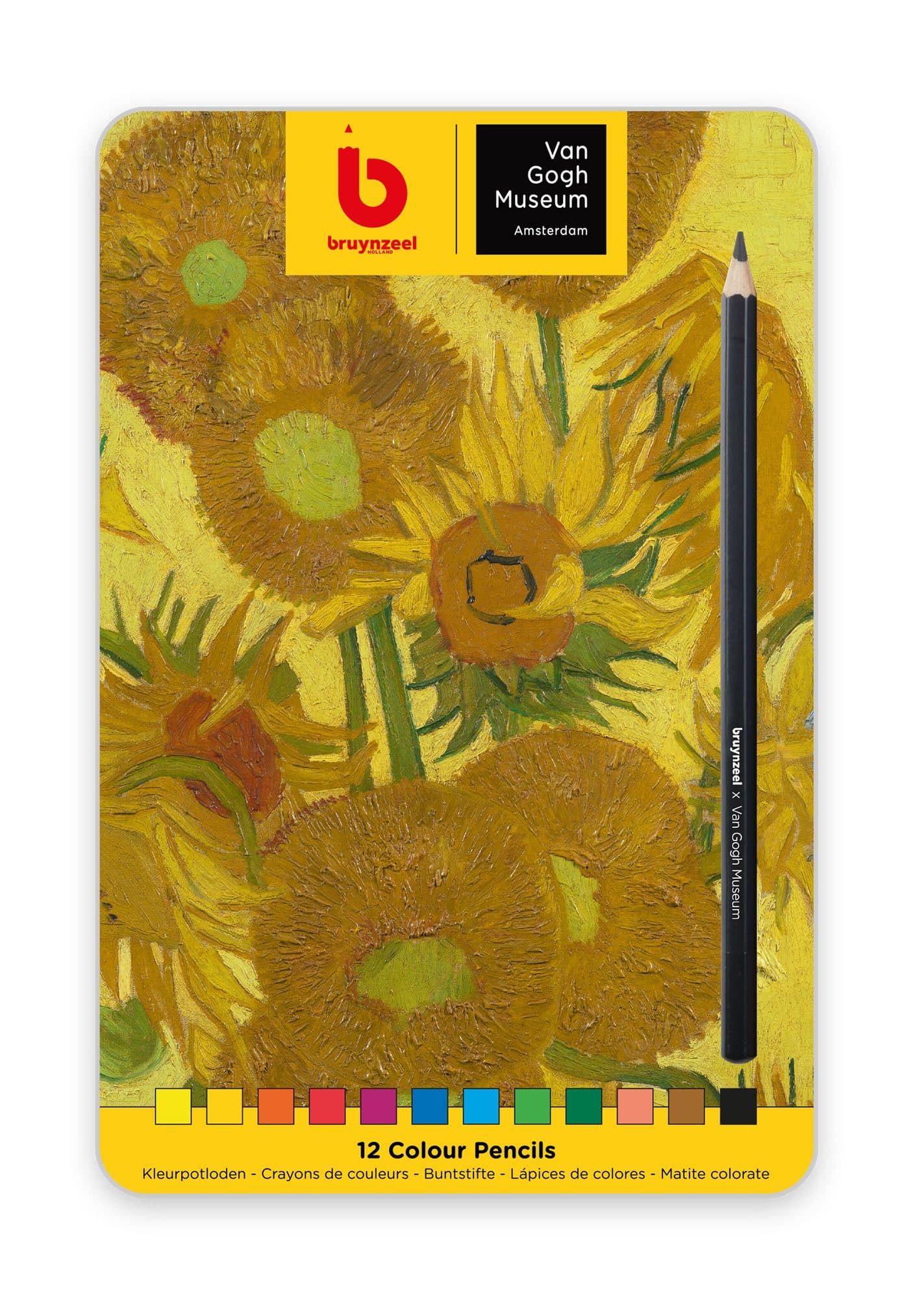 Kleurpotloden Bruynzeel Van Gogh Museum assorti blik à 12 stuks