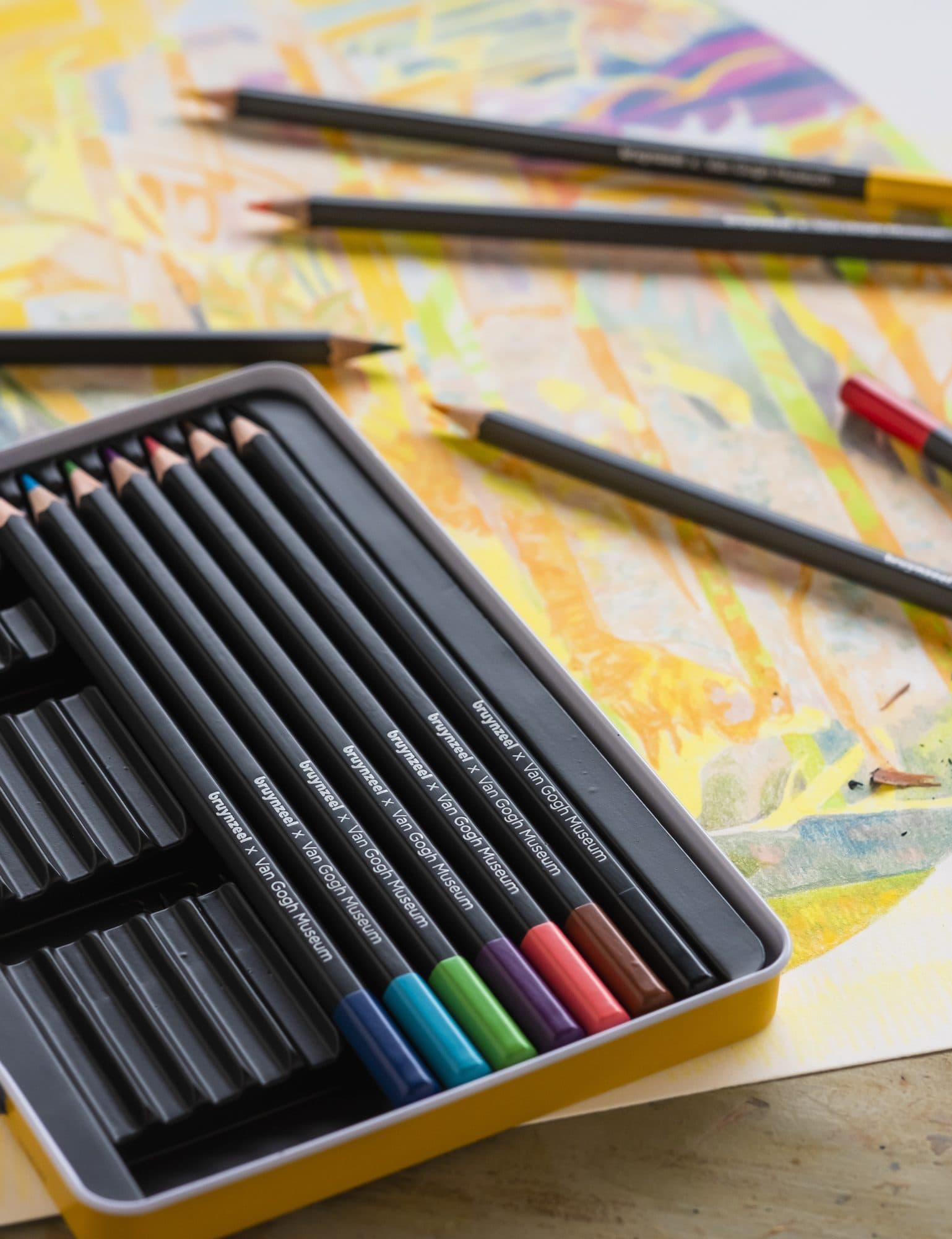 Kleurpotloden Bruynzeel Van Gogh Museum assorti blik à 12 stuks 3