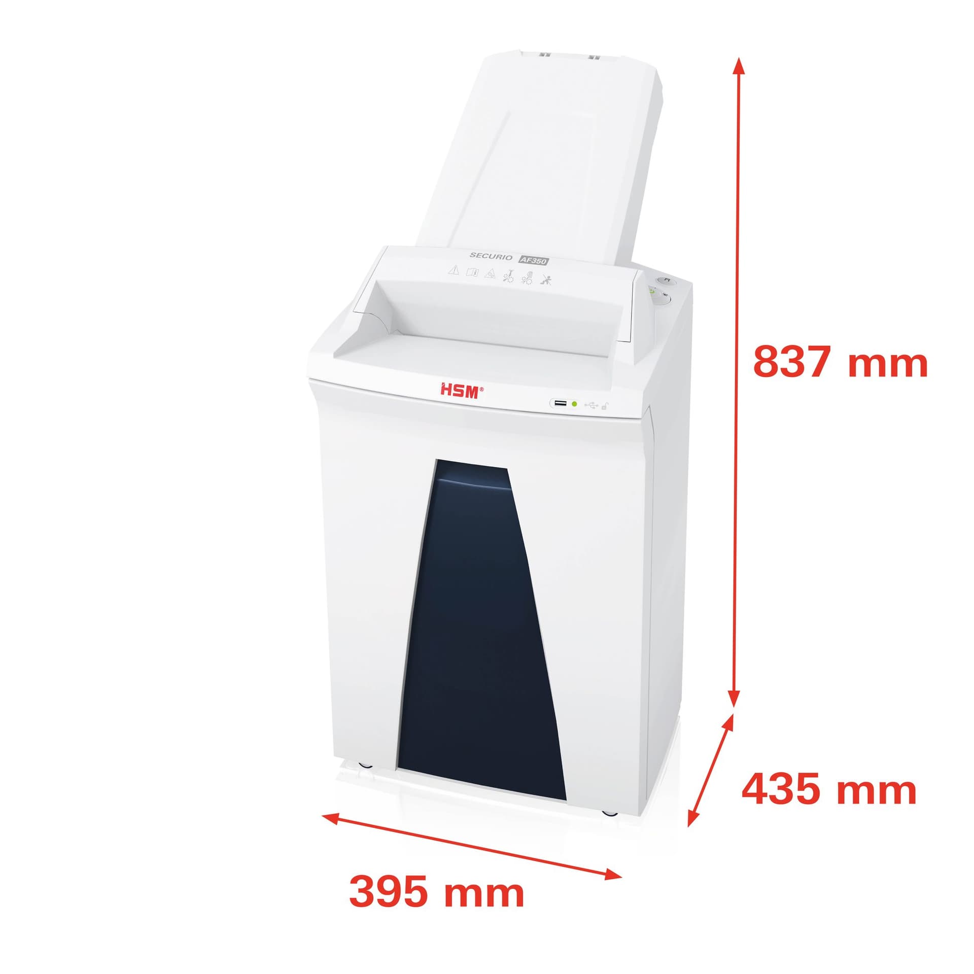 Papiervernietiger HSM Securio AF350 snippers 4,5x30mm 2