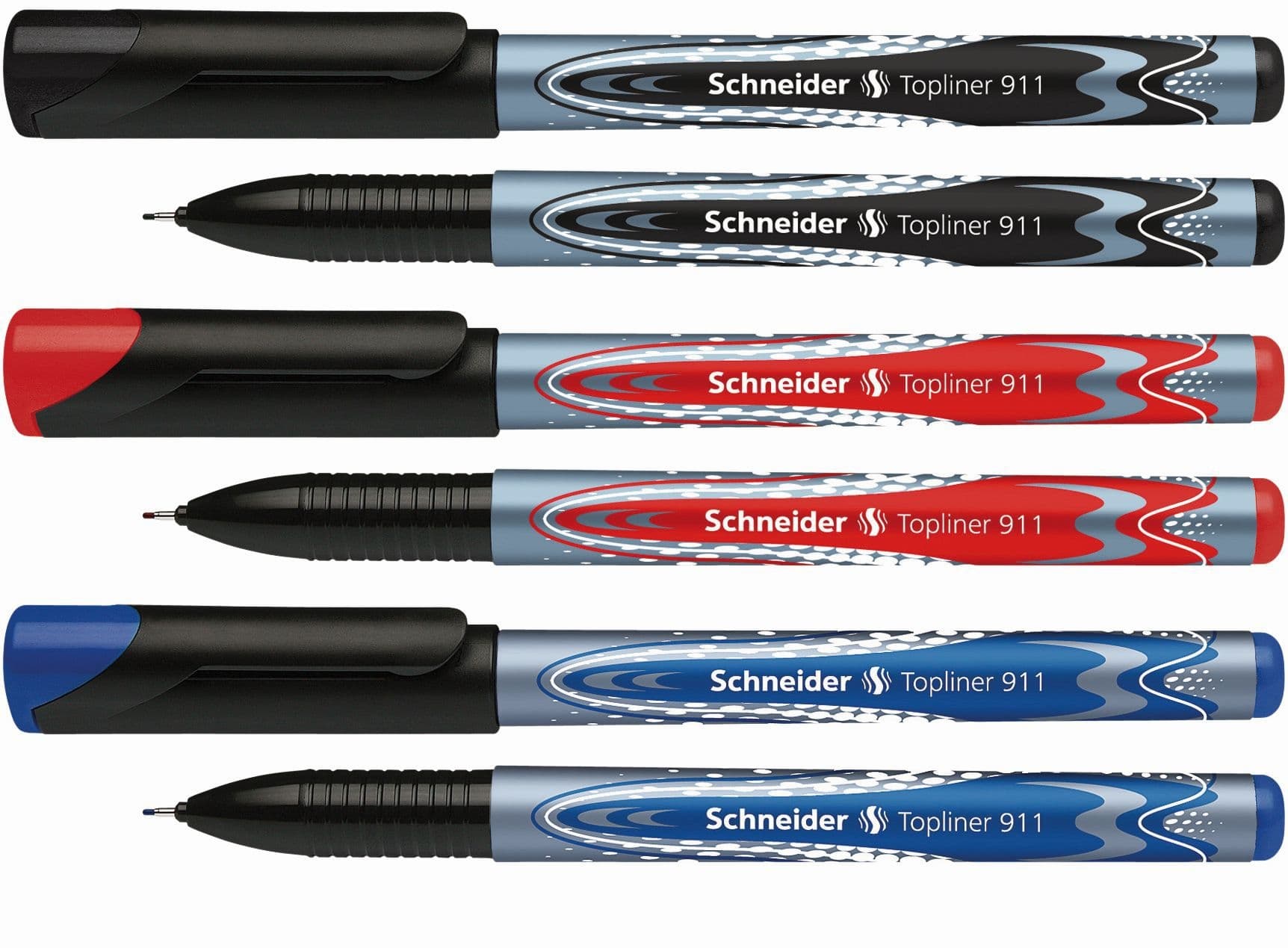 Fineliner Schneider Topliner 911 0.4mm rood 6