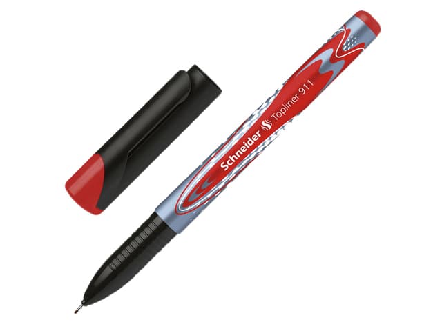 Fineliner Schneider Topliner 911 0.4mm rood 5