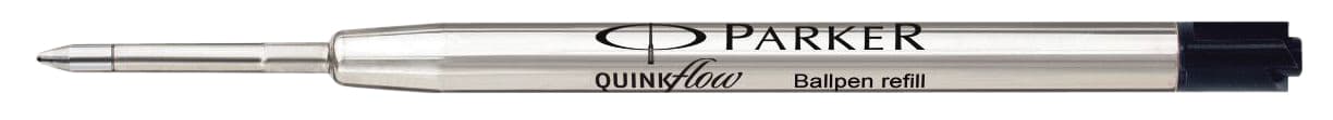 Balpenvulling Parker Quinkflow medium zwart blister à 3 stuks 2