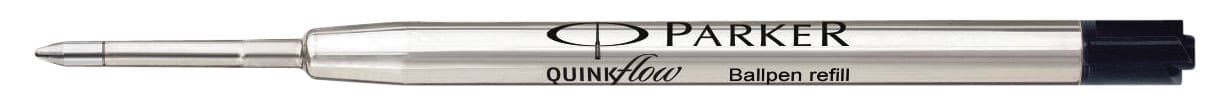 Balpenvulling Parker Quinkflow medium zwart blister à 10 stuks 2