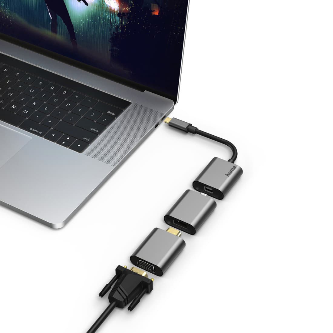 Adapter Hama Video 6-in-1 aluminium 2