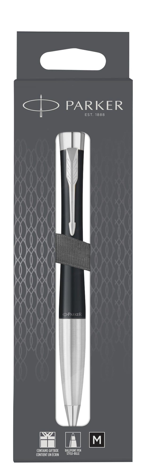 Balpen Parker Urban twist matt black CT medium blister à 1 stuk