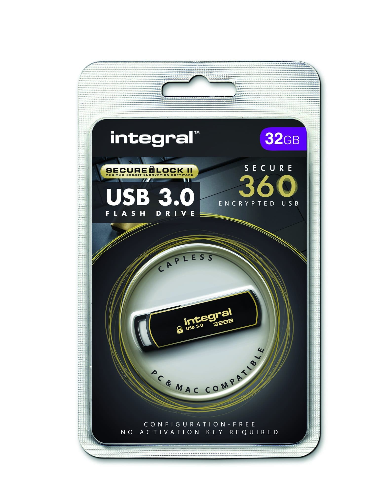 USB stick 3.0 Integral Secure 360 USB-A 32GB zwart 2