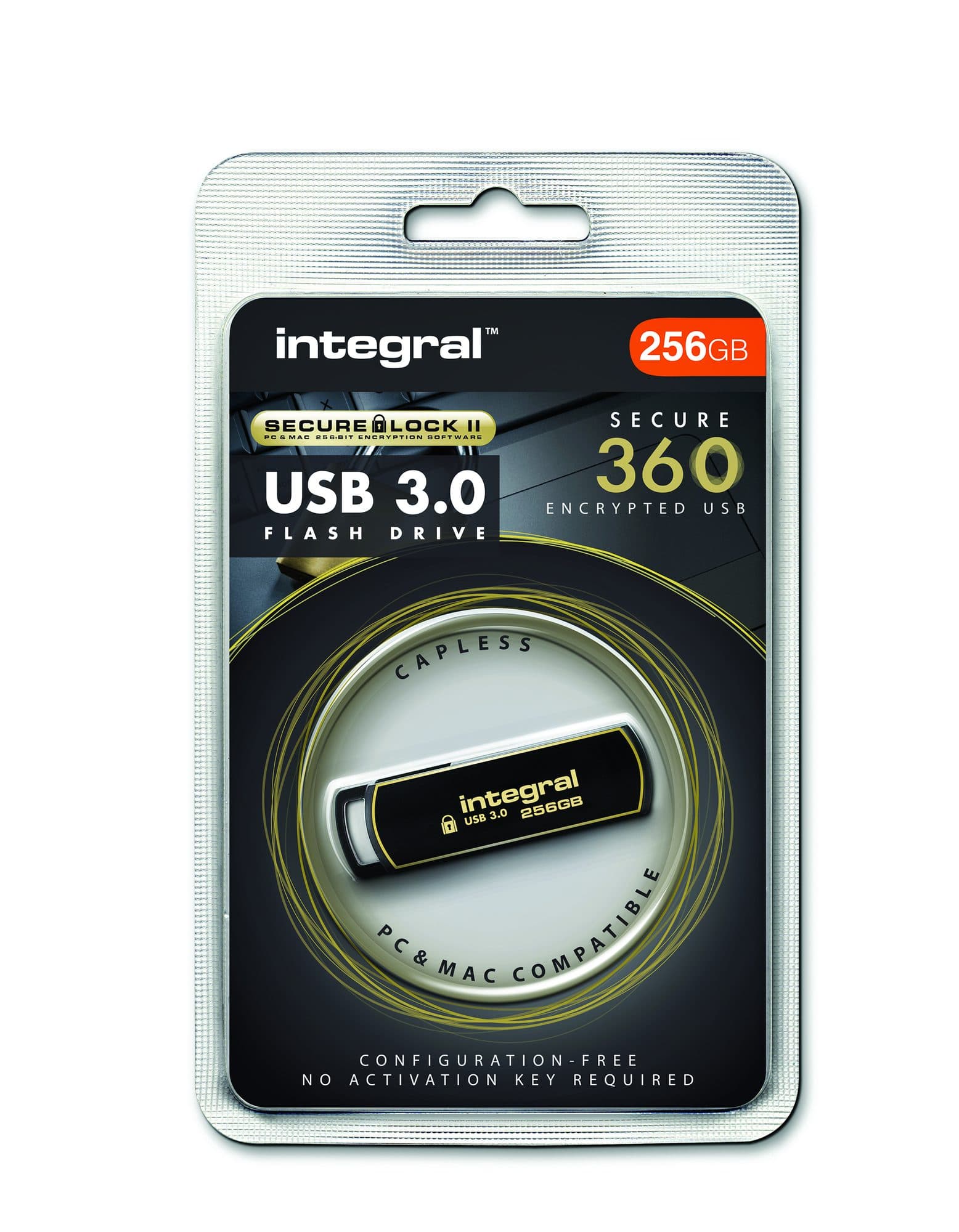 USB stick 3.0 Integral Secure 360 USB-A 256GB zwart 2