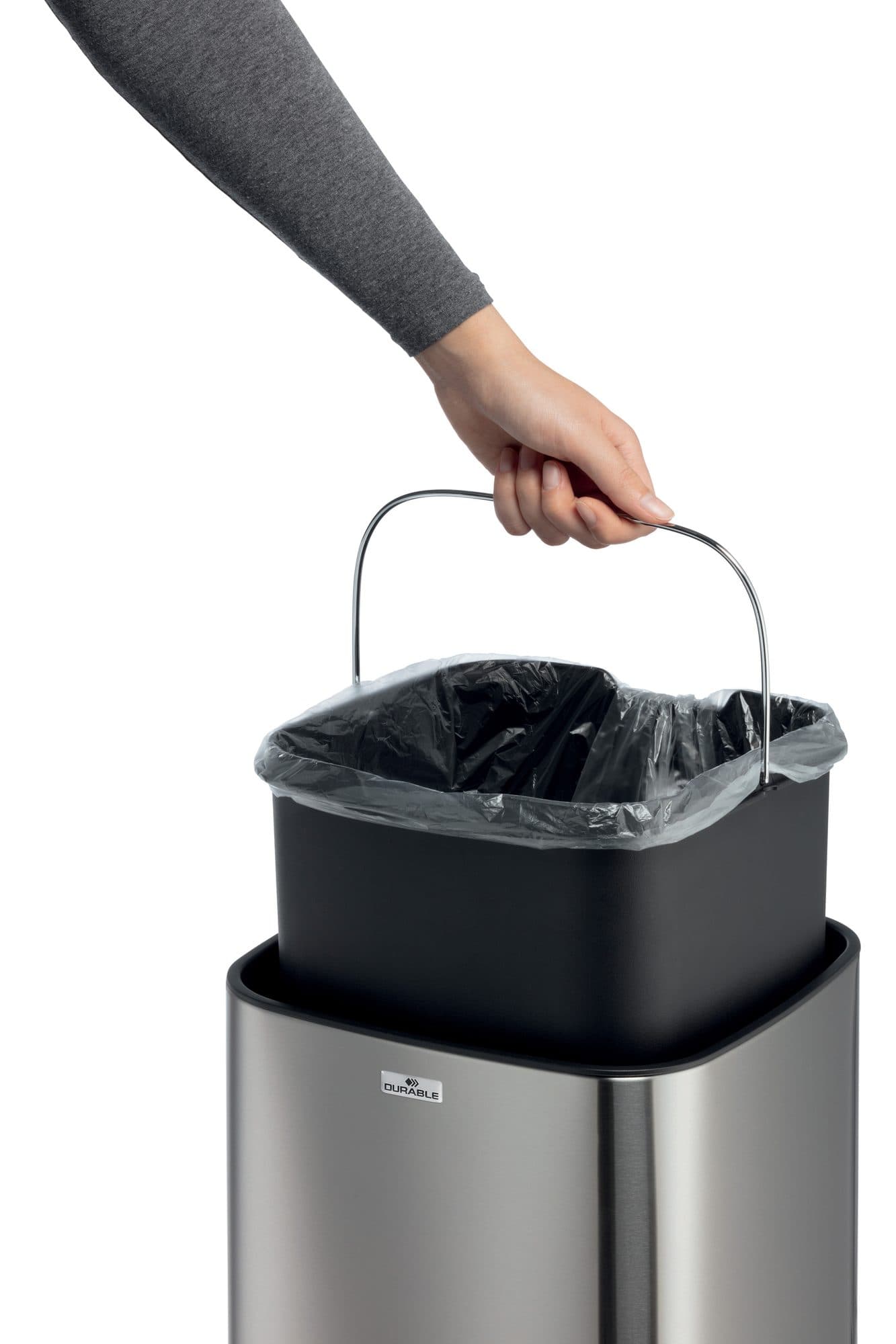 Afvalbak Durable No Touch met sensor 21L 4