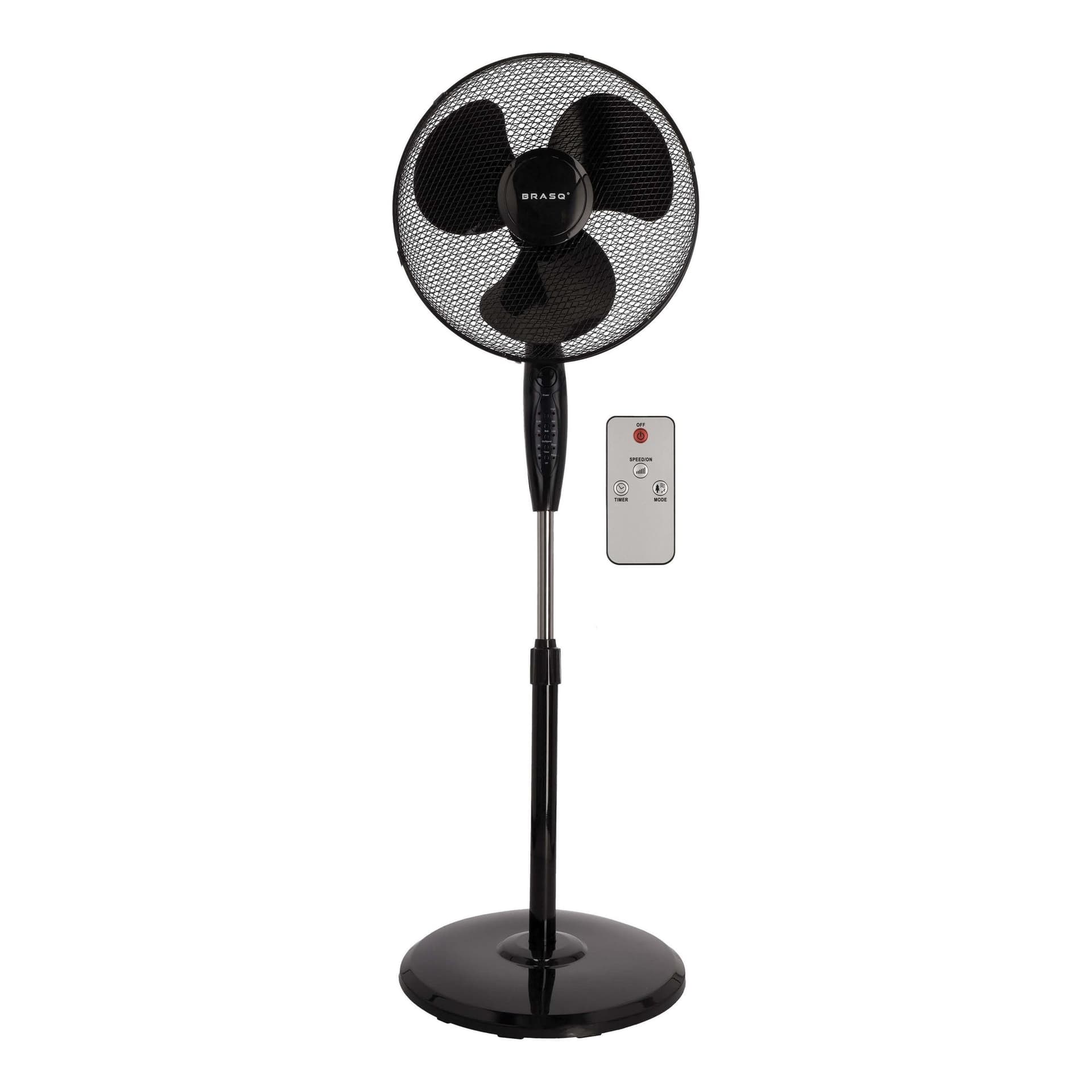 Statiefventilator BRASQ met remote 40cm zwart
