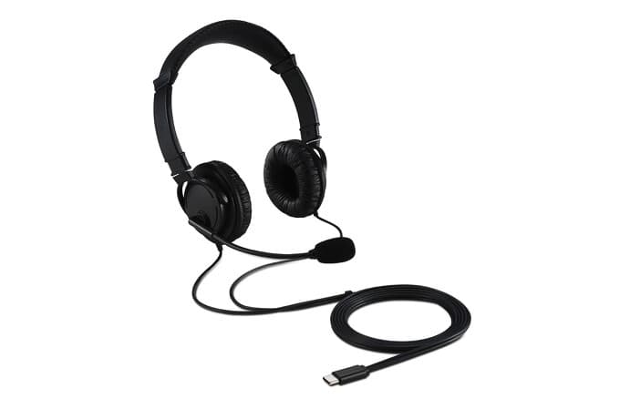 Headset Kensington USB-C Hi-Fi met microfoon zwart 2