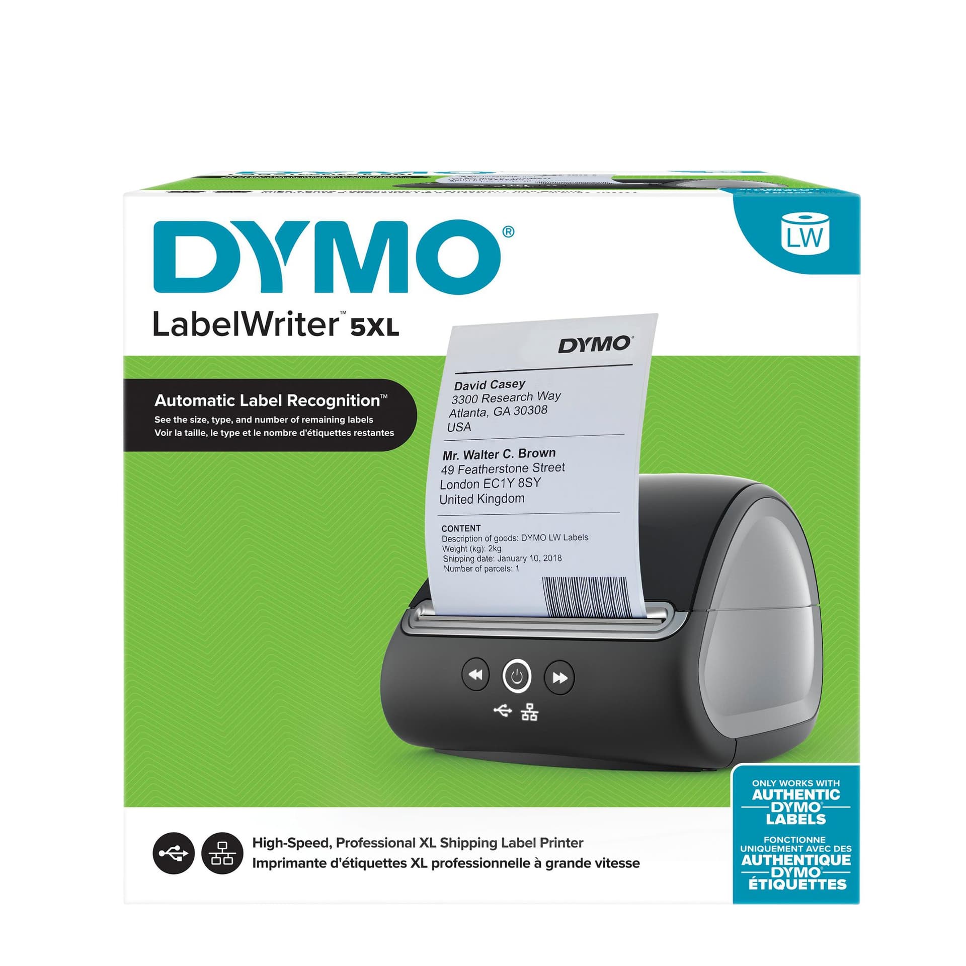 Labelprinter Dymo LabelWriter 5XL desktop zwart 3
