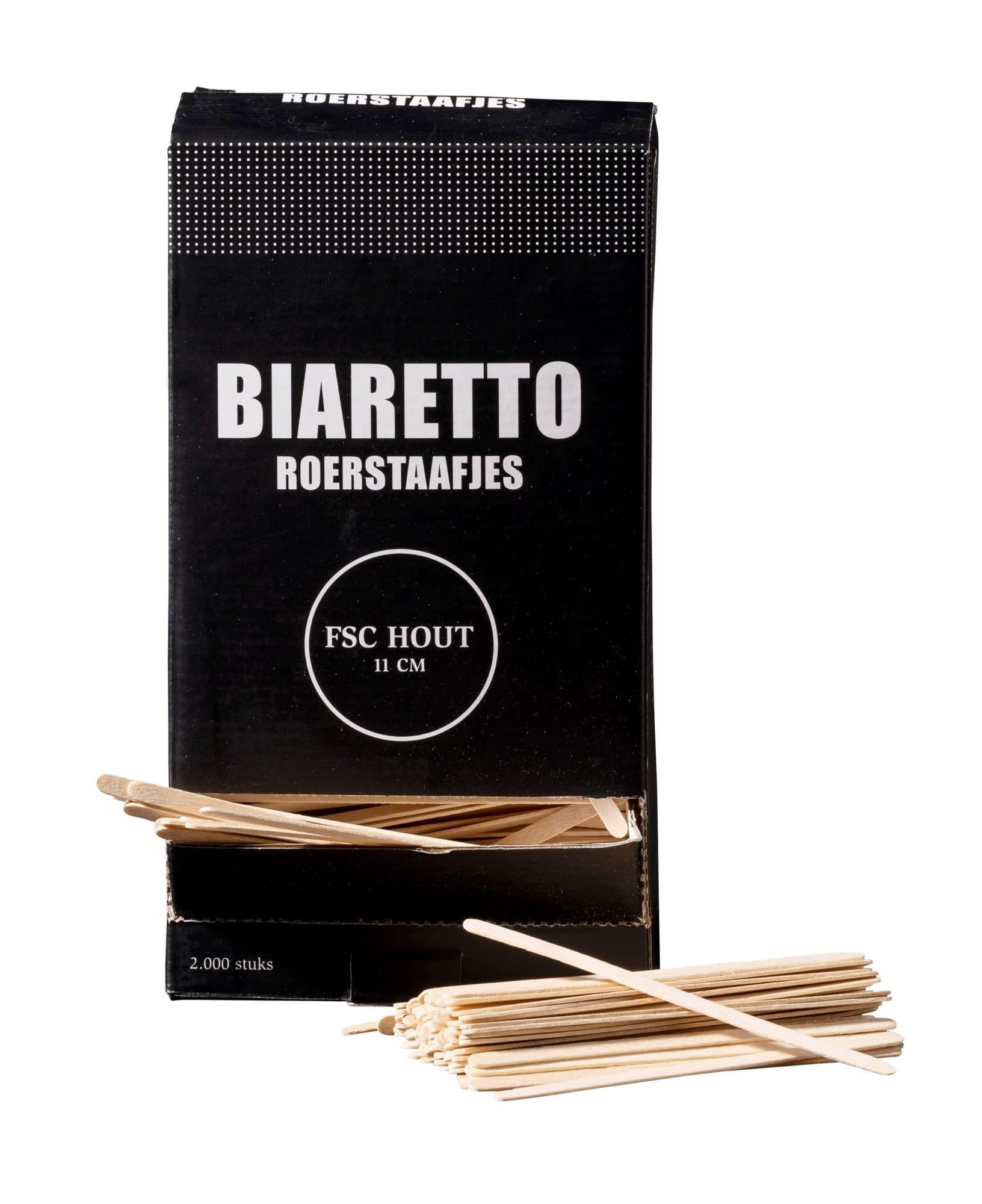 Roerstaafjes Biaretto hout 11cm 2000 stuks 3
