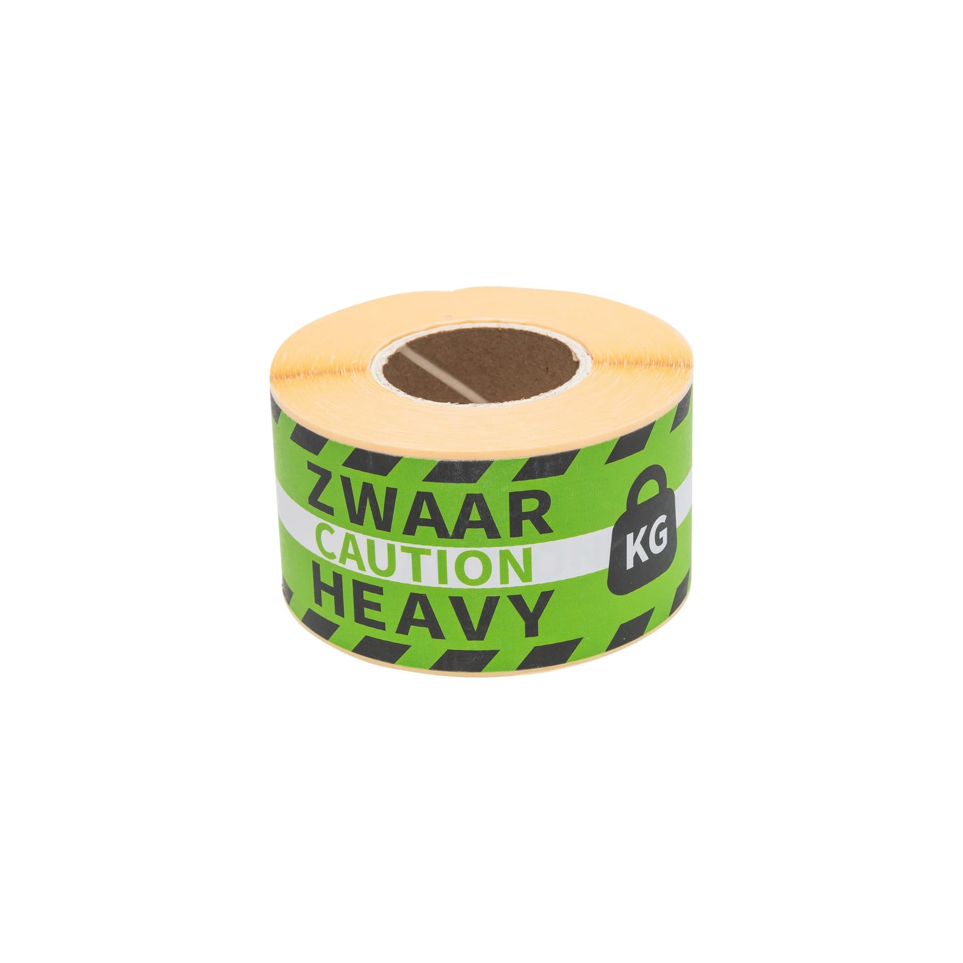 Waarschuwingsetiket Rillprint 46x125mm heavy groen 250 stuks