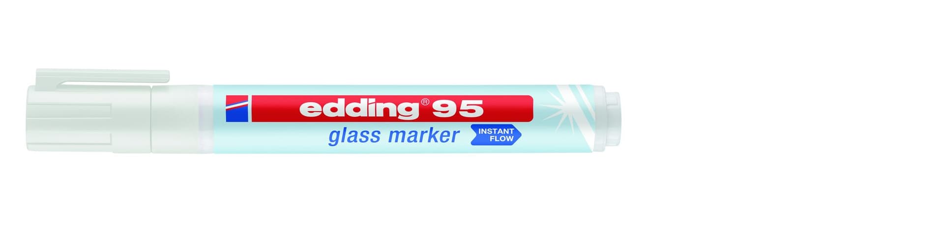 Viltstift edding 95 glasbord rond 1.5-3mm wit 2