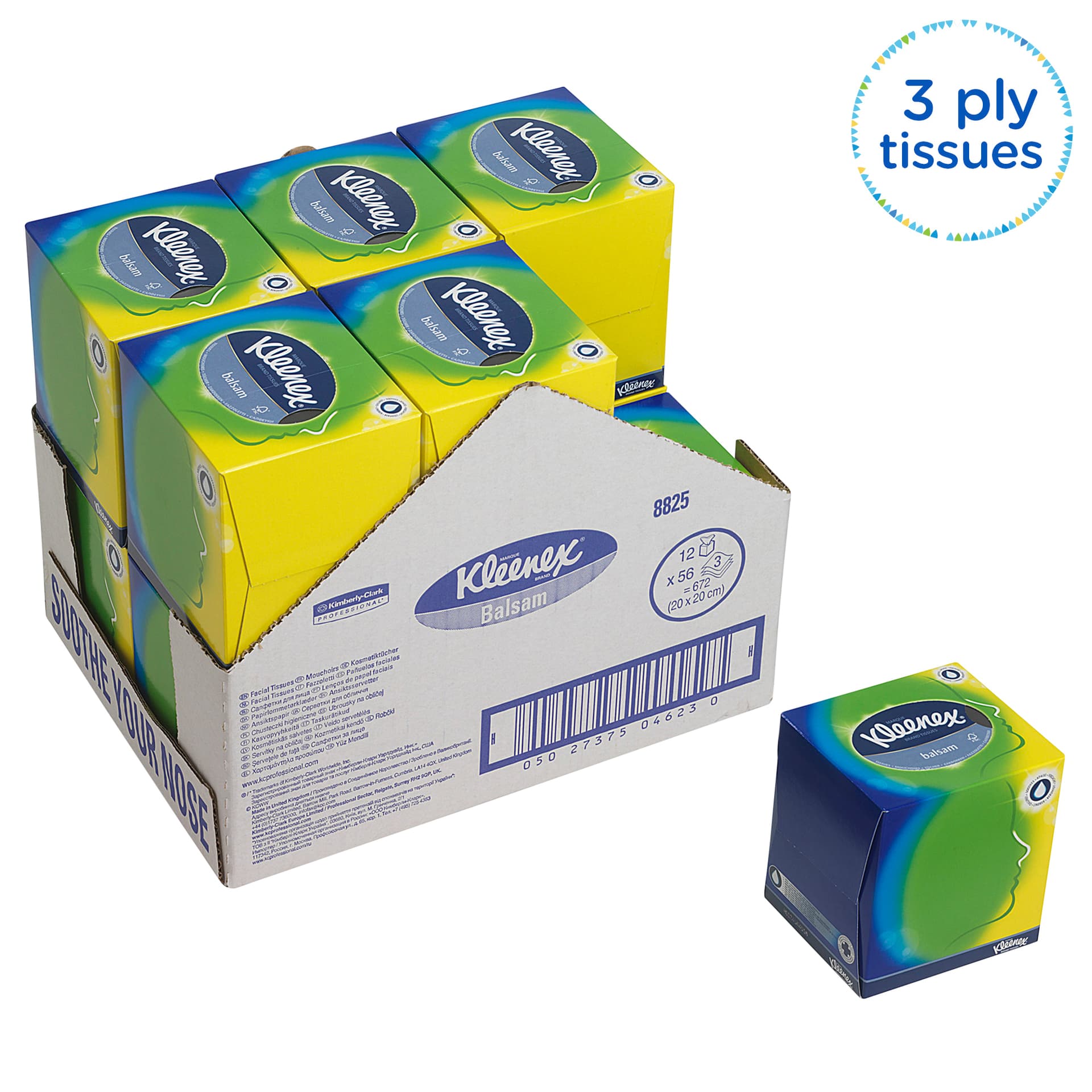 Facial tissues Kleenex kubus 3-laags 56 vel wit 8825 5