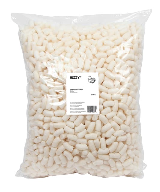 Opvulchips IEZZY 50l 100% biologisch afbreekbaar creme