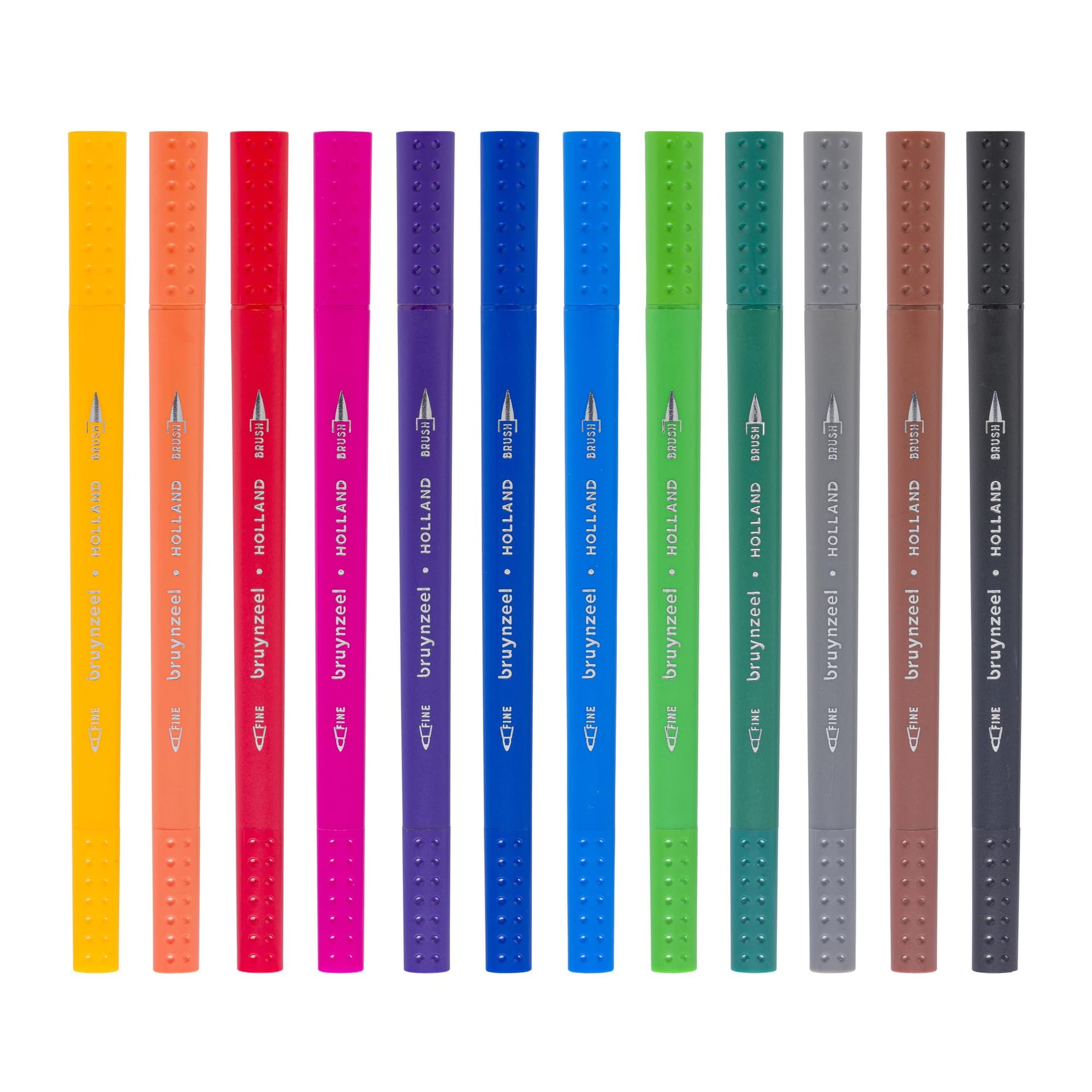 Duotip Bruynzeel Expression fineliner en brushpen assorti 12 stuks 3