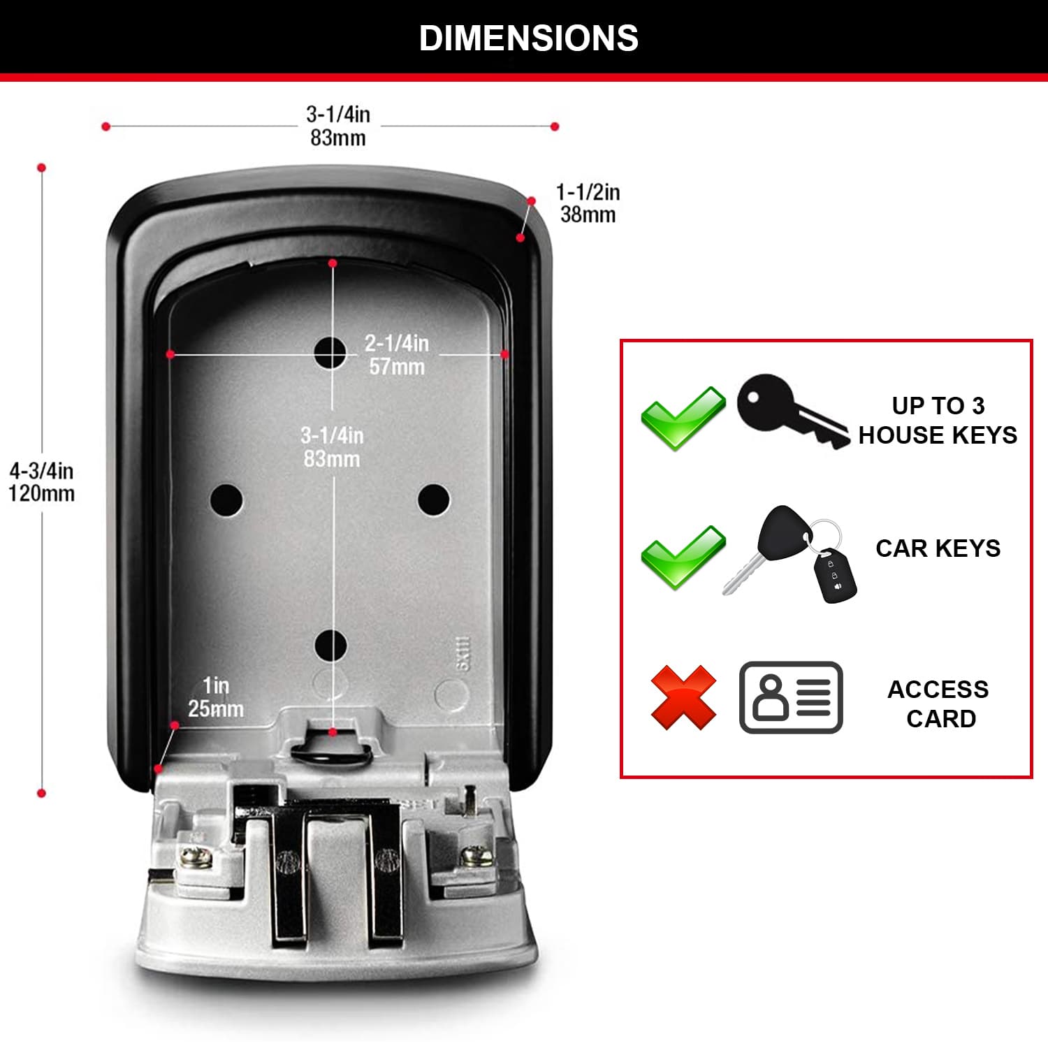 Sleutelkluis MasterLock Select Access middelgroot 2