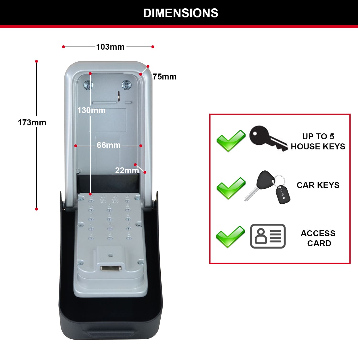 Sleutelkluis MasterLock Select Access XL cijfercombinatieslot 6