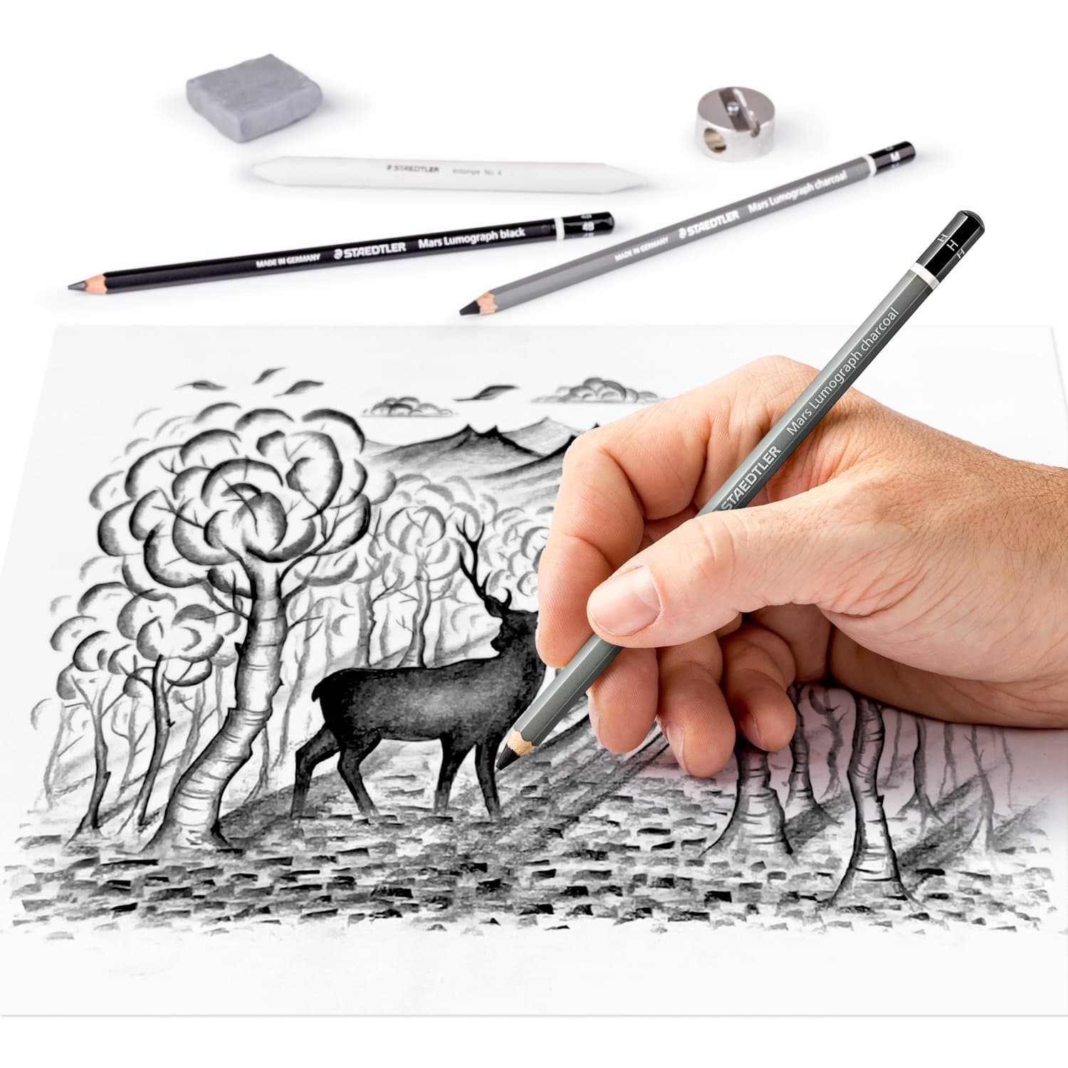 Houtskoolpotloodset Staedtler Design Journey 12-delig 4