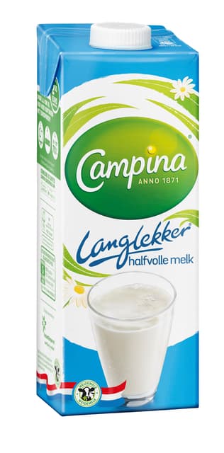 Melk Campina LangLekker halfvol 1 liter 2
