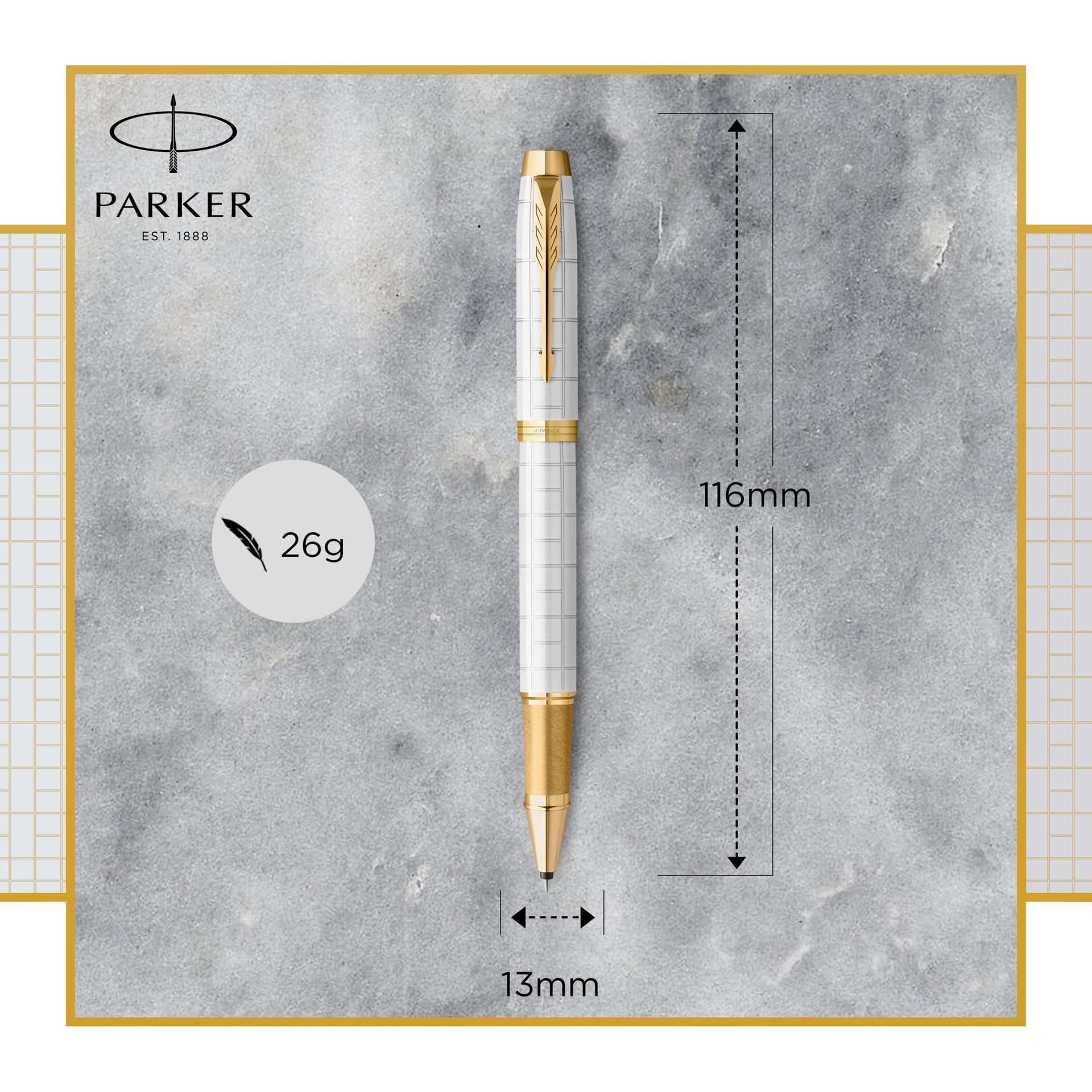 Rollerpen Parker IM Premium pearl GT fijn 6