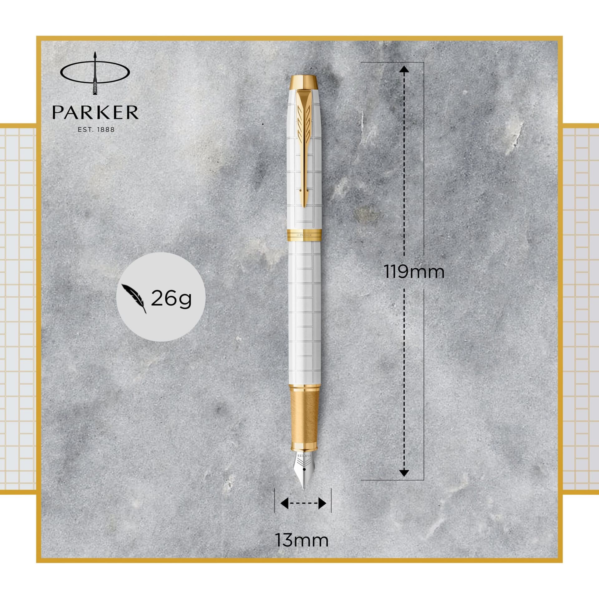 Vulpen Parker IM Premium pearl GT fijn 6