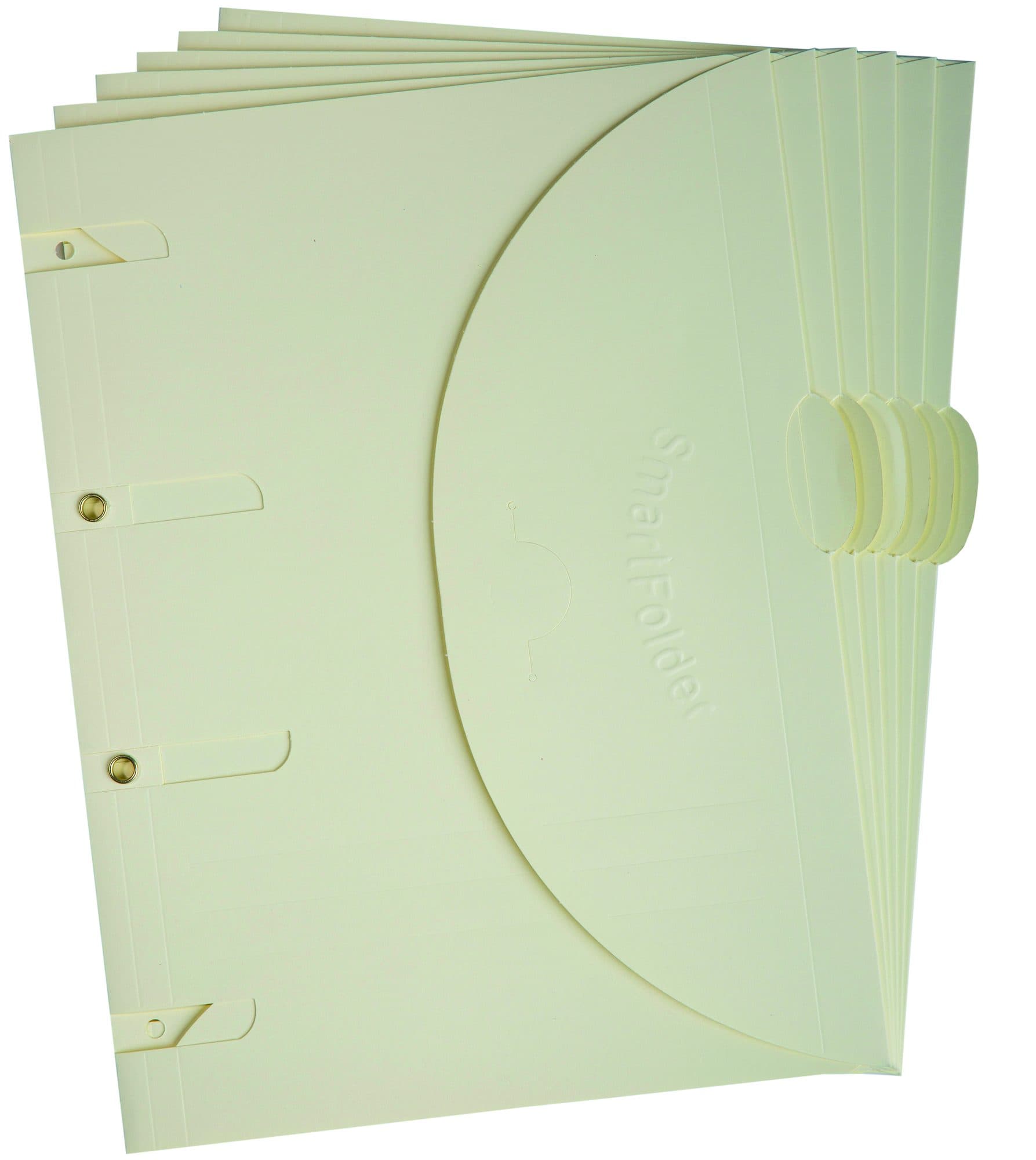 Smartfolder geperforeerde opbergmappen A4 Beige 6 stuks
