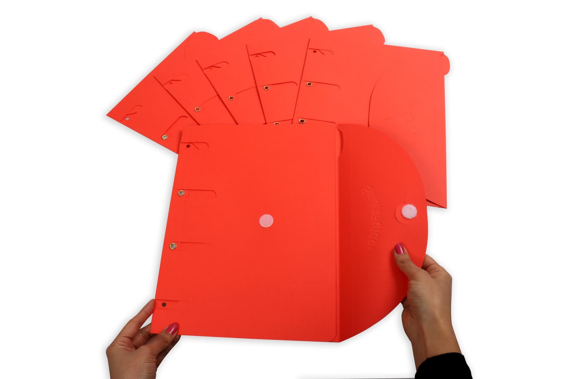 Smartfolder geperforeerde opbergmappen A4 Rood 6 stuks 2