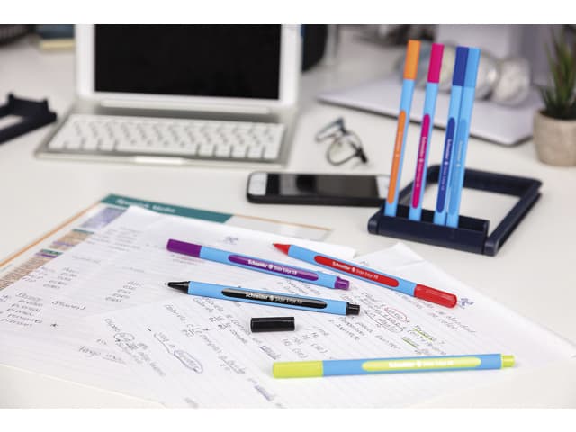 Balpen Schneider Slider Edge extra breed assorti etui à 8 stuks 3