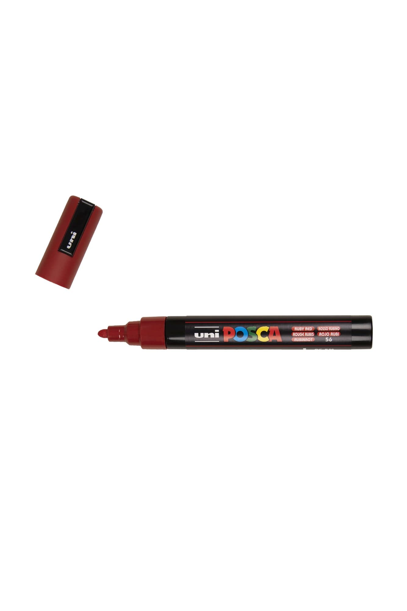 Paintmarker Uni POSCA PC5M medium robijnrood 2