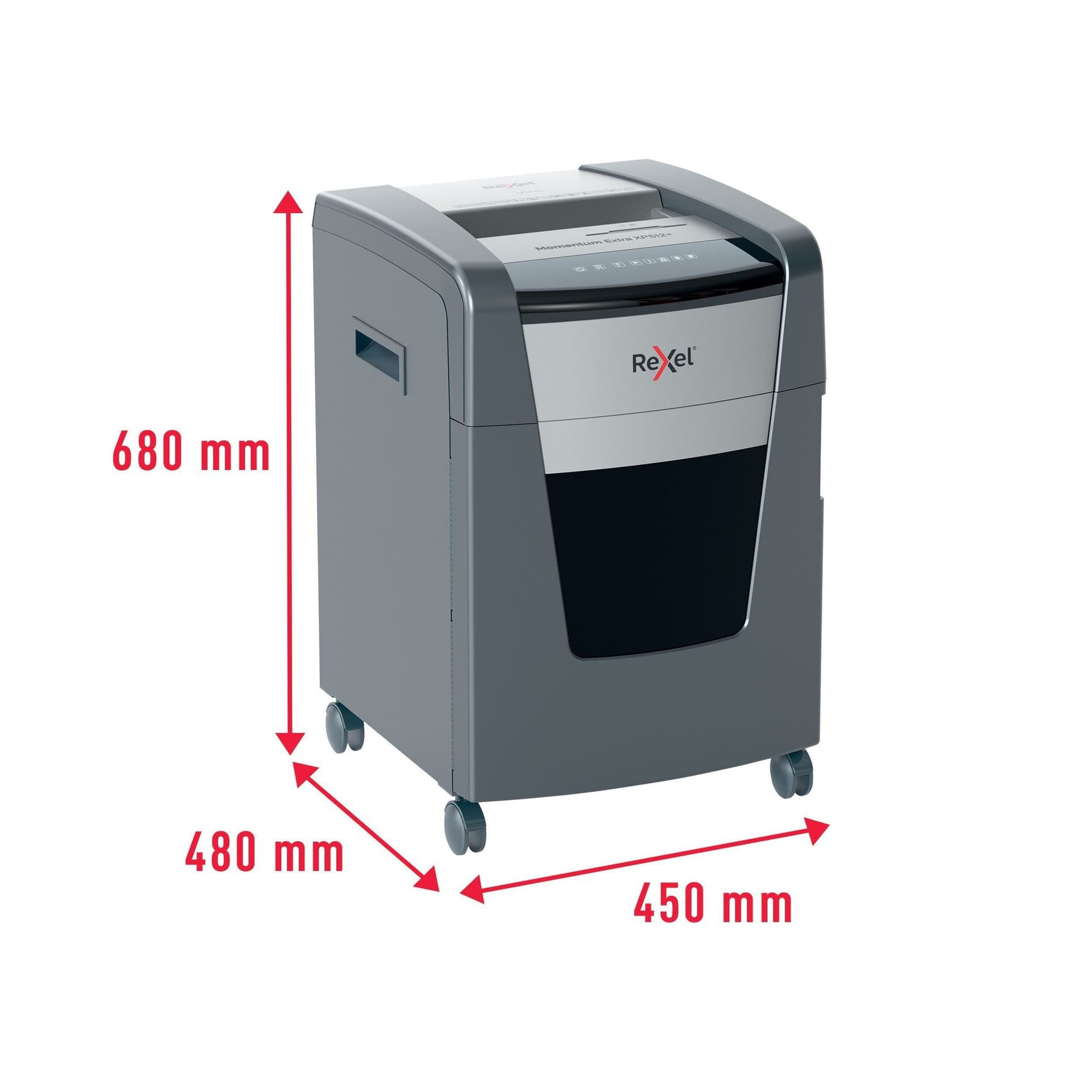 Papiervernietiger Rexel Momentum Extra XP512+ snippers 2x15mm 12