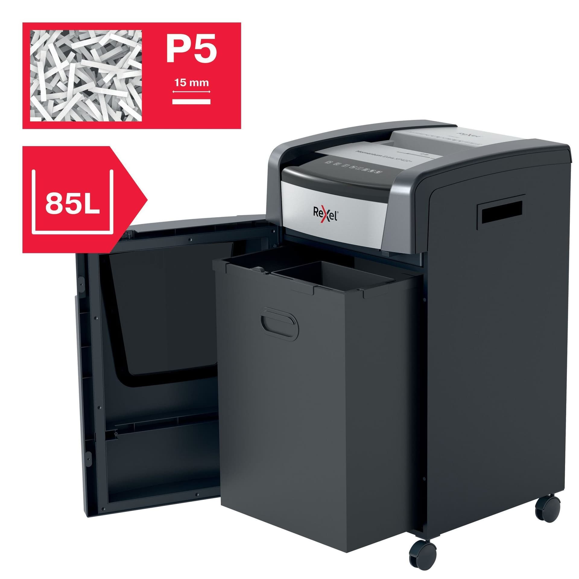 Papiervernietiger Rexel Momentum Extra XP516+ snippers 2x15mm 8