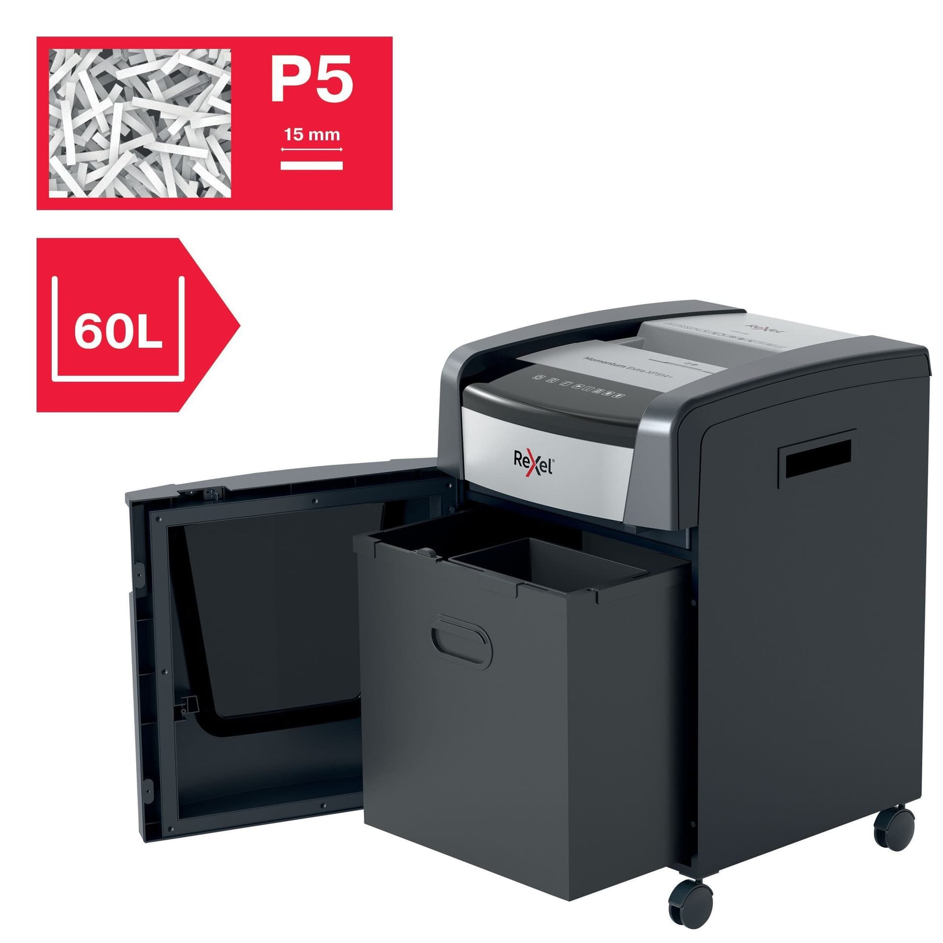 Papiervernietiger Rexel Momentum Extra XP514+ snippers 2x15mm 8