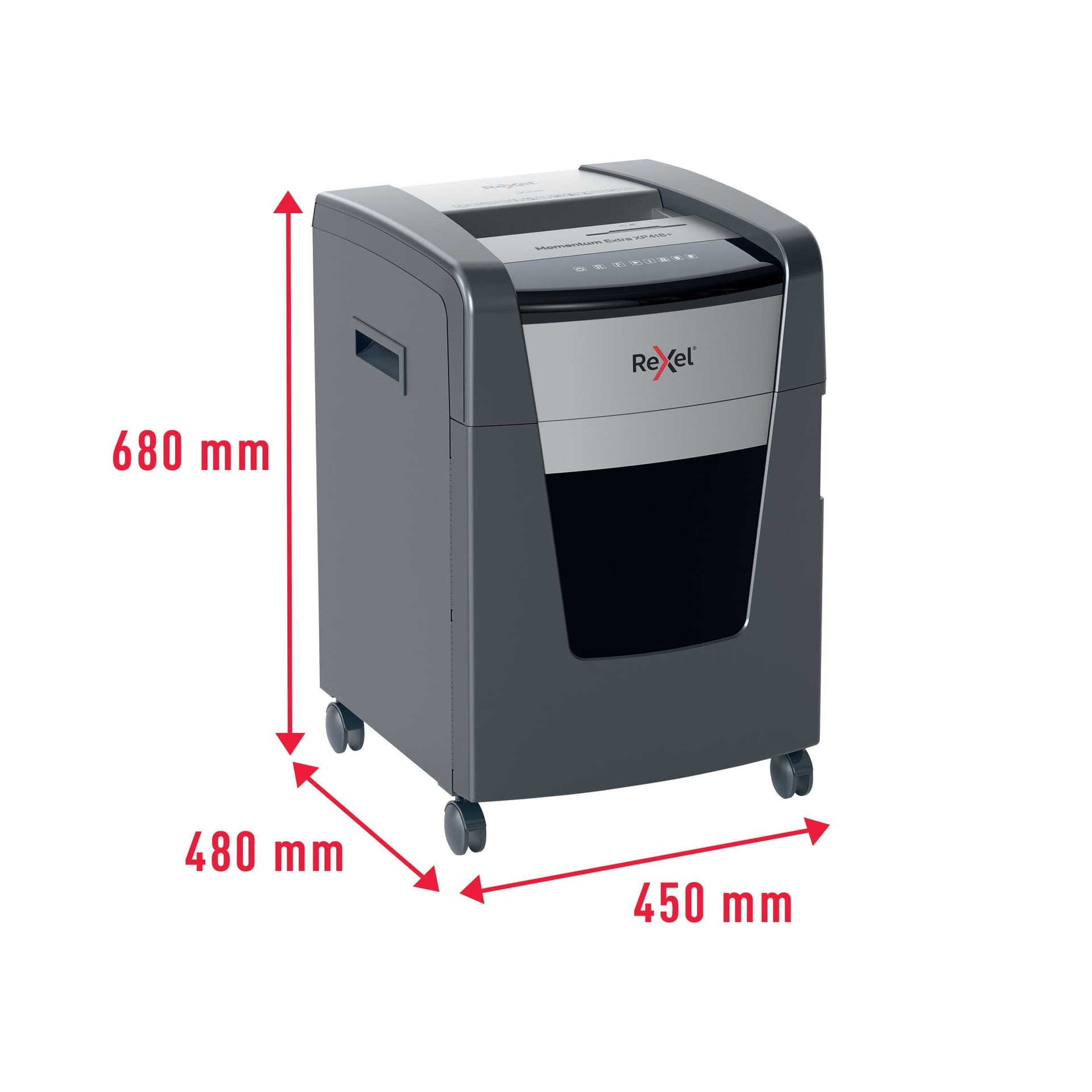 Papiervernietiger Rexel Momentum Extra XP418+ snippers 4x35mm 12