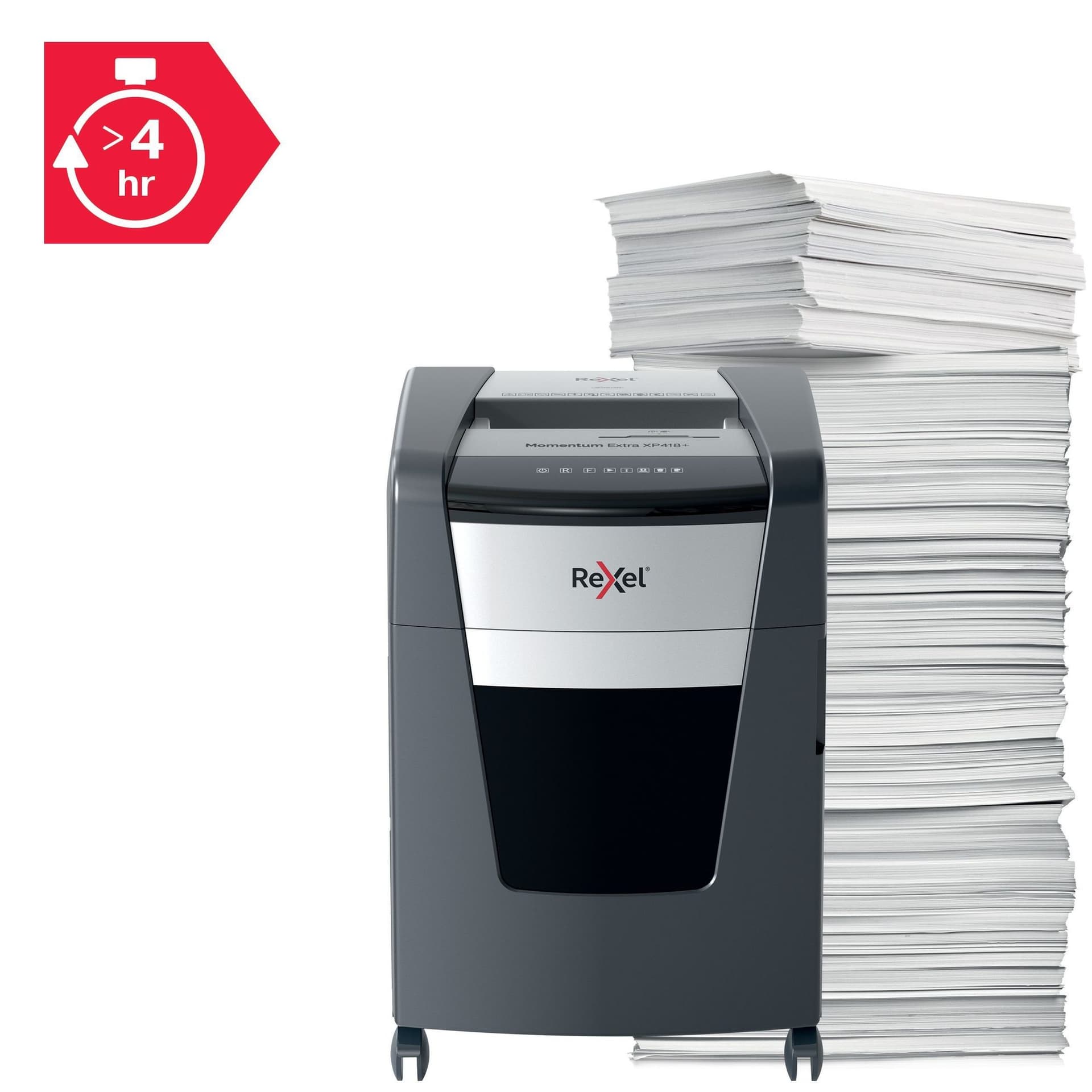 Papiervernietiger Rexel Momentum Extra XP418+ snippers 4x35mm 13
