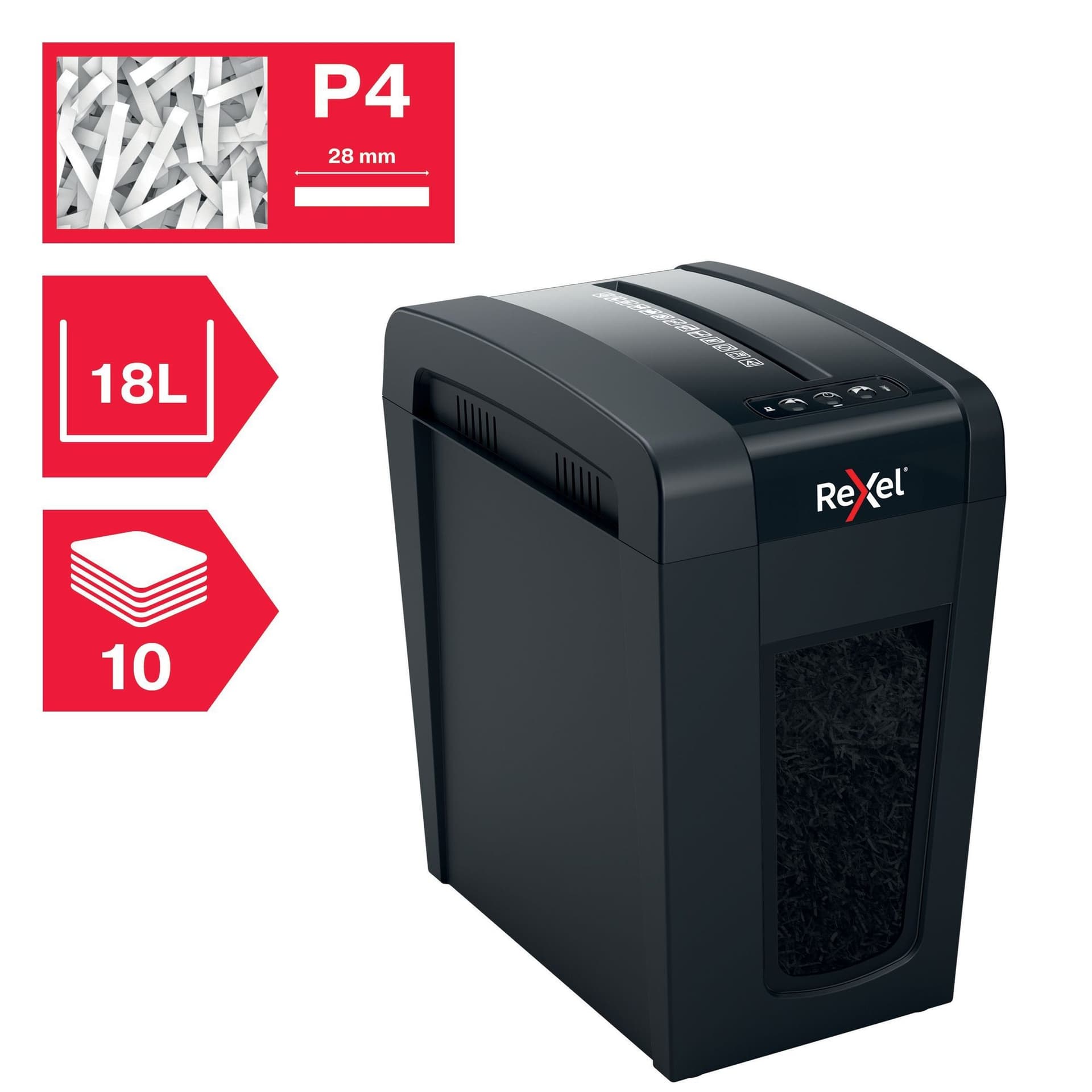 Papiervernietiger Rexel Secure X10-SL snippers 4x40mm 8