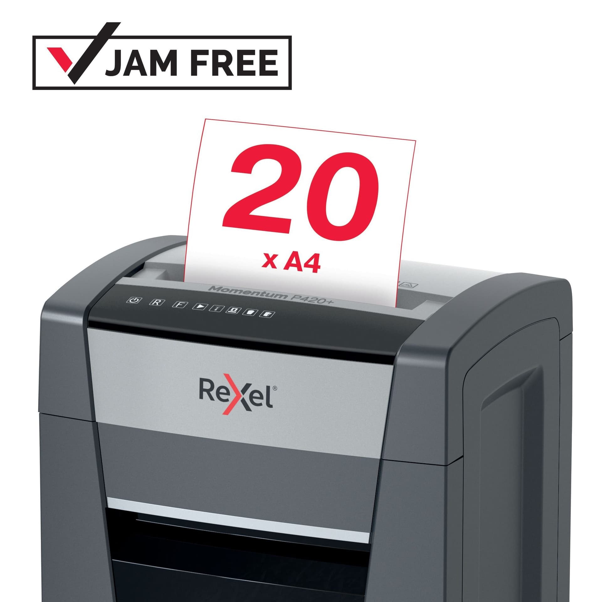 Papiervernietiger Rexel Momentum P420+ snippers 4x35mm 7