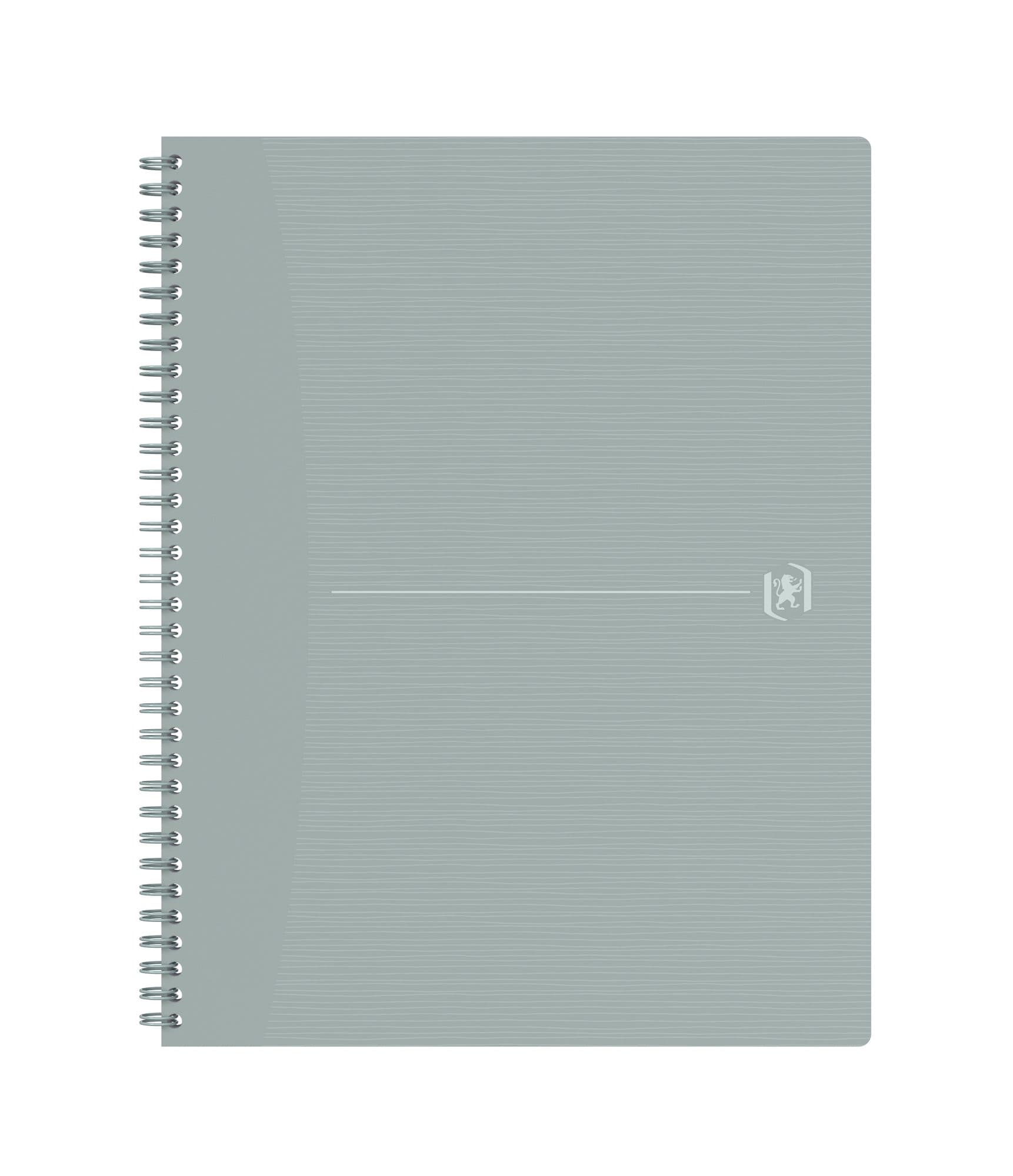 Spiraalblok Oxford Origin A4+ lijn 140 pagina's 80gr grijs