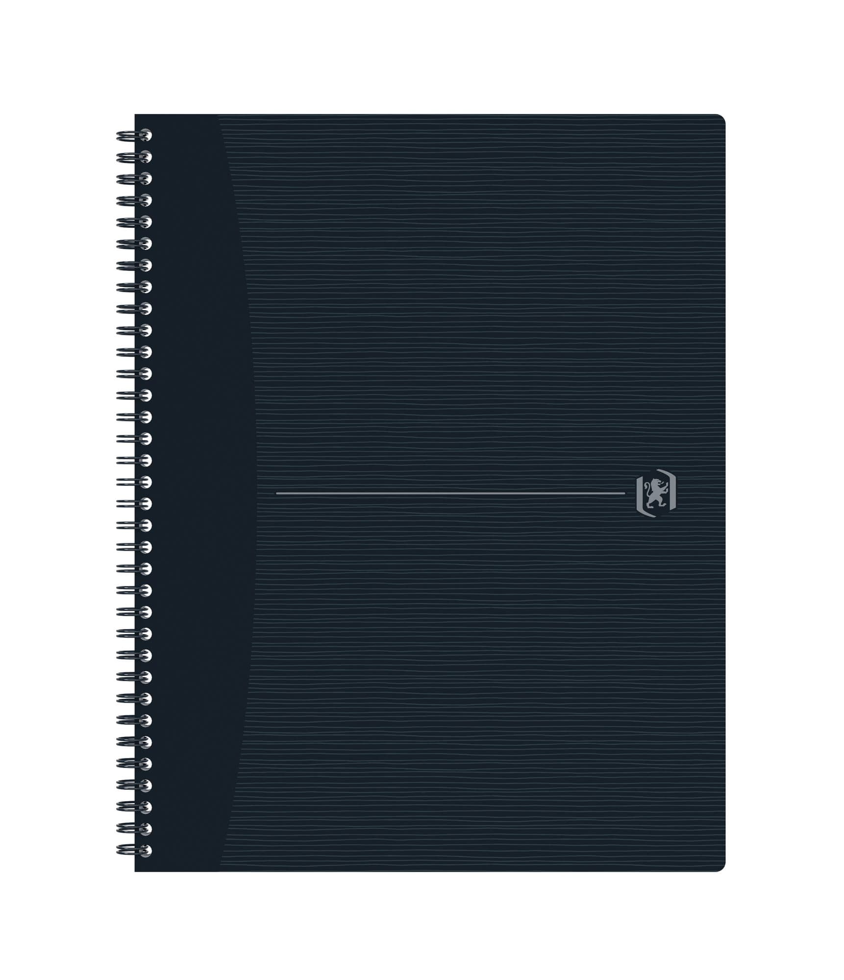 Spiraalblok Oxford Origin A4+ lijn 140 pagina's 90gr zwart