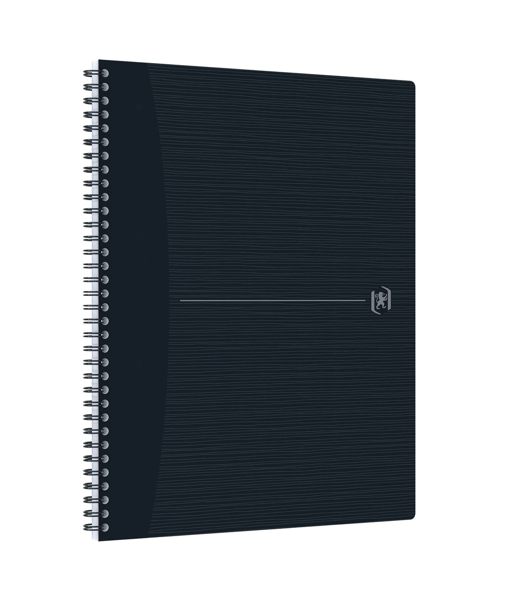Spiraalblok Oxford Origin A4+ lijn 140 pagina's 90gr zwart 2