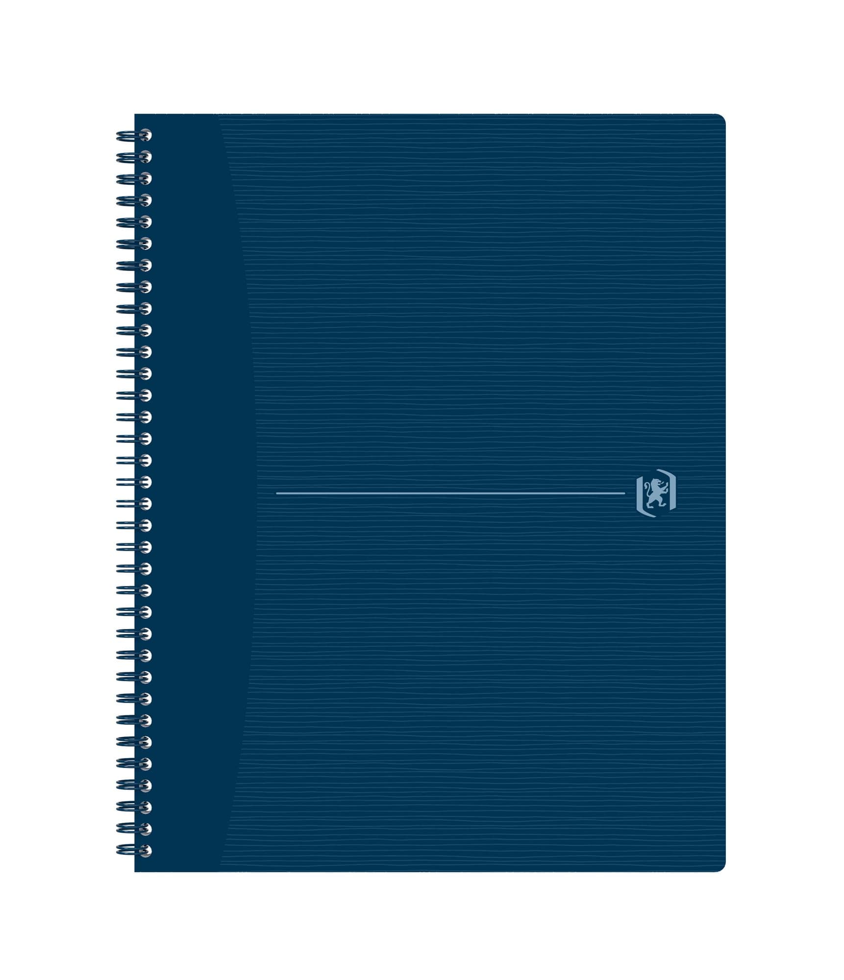 Spiraalblok Oxford Origin A4+ lijn 140 pagina's 80gr blauw