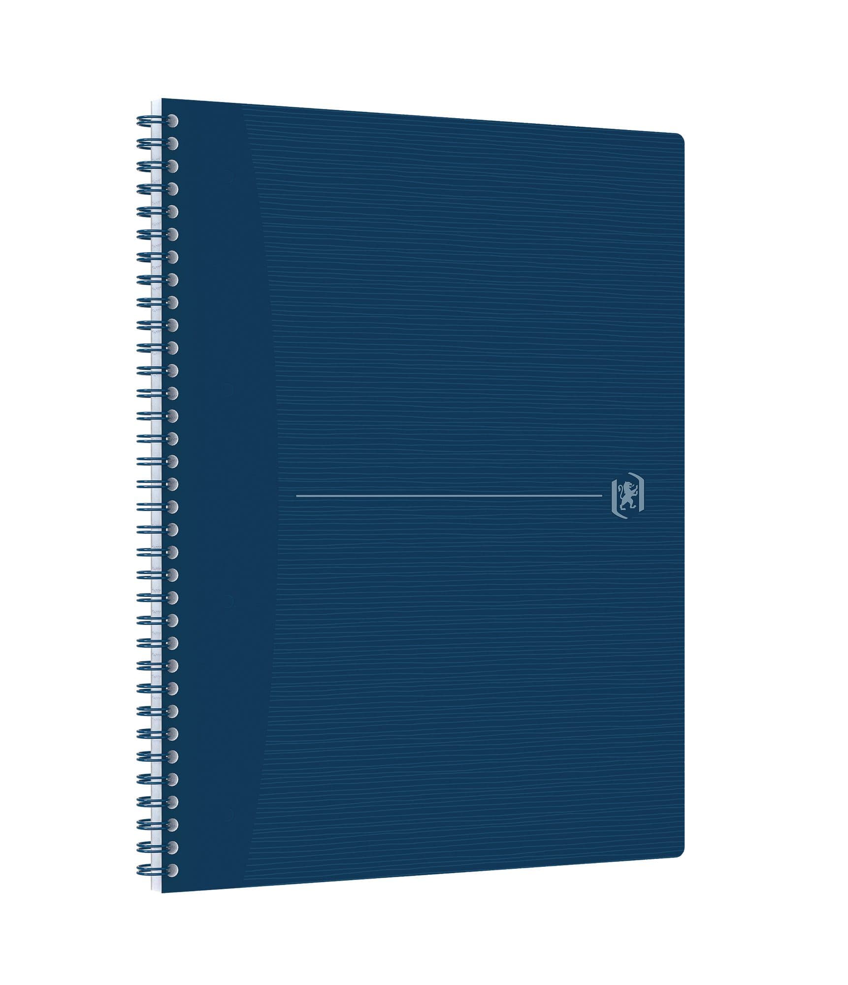 Spiraalblok Oxford Origin A4+ lijn 140 pagina's 80gr blauw 2